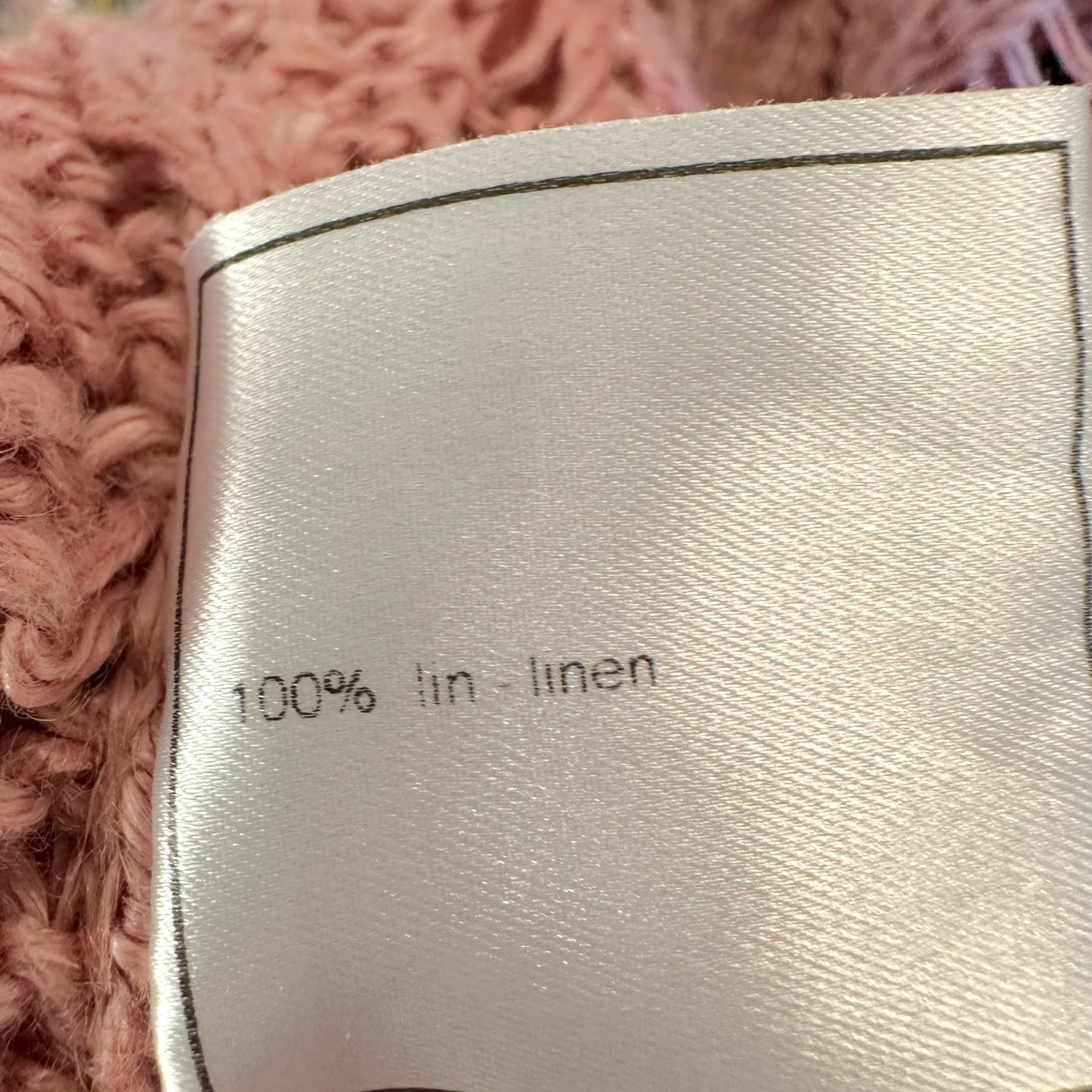 Chanel Identification Cruise 2000 Pink Cable Knit Off Shoulder Sweater