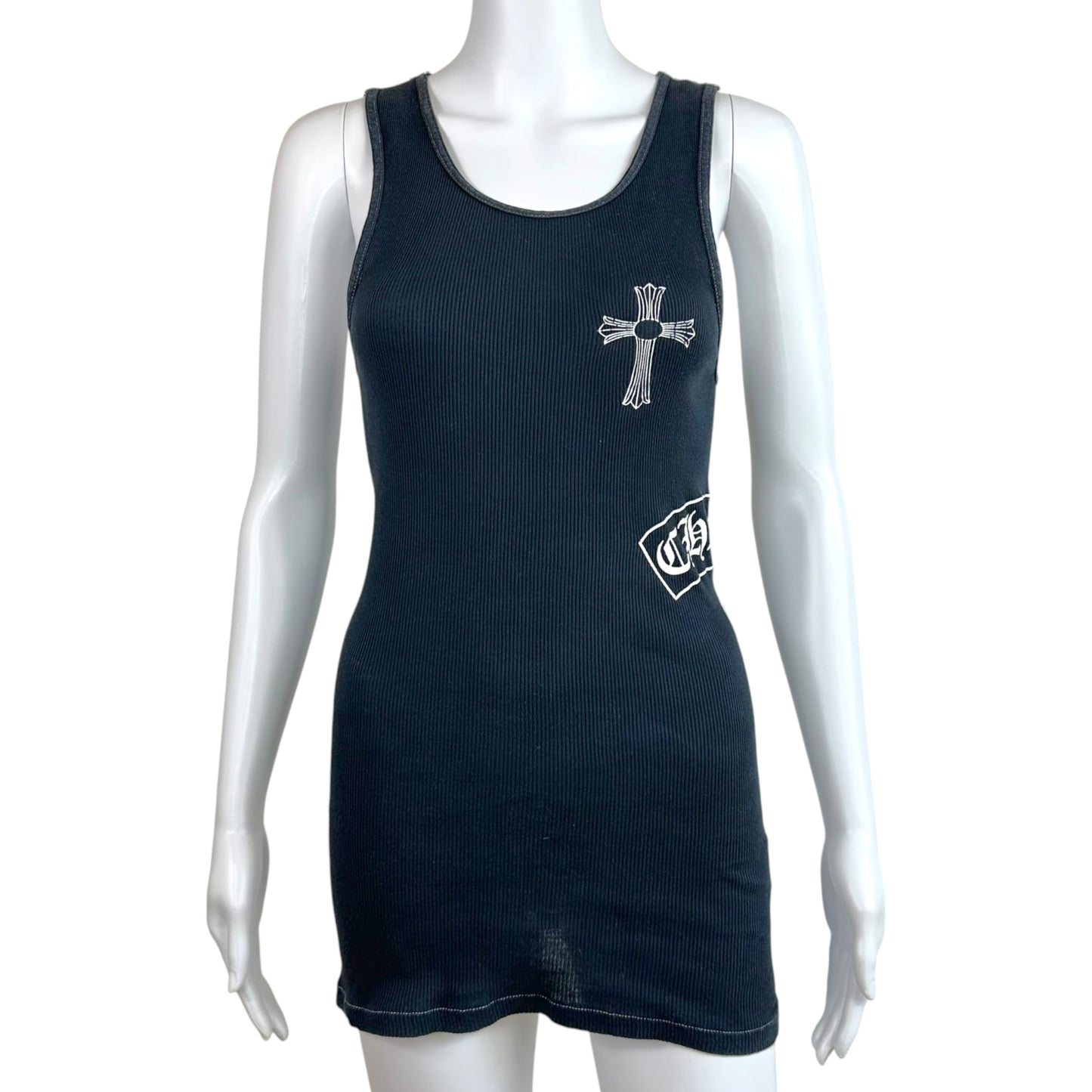 Chrome Hearts Black Cross Logo Tank Top
