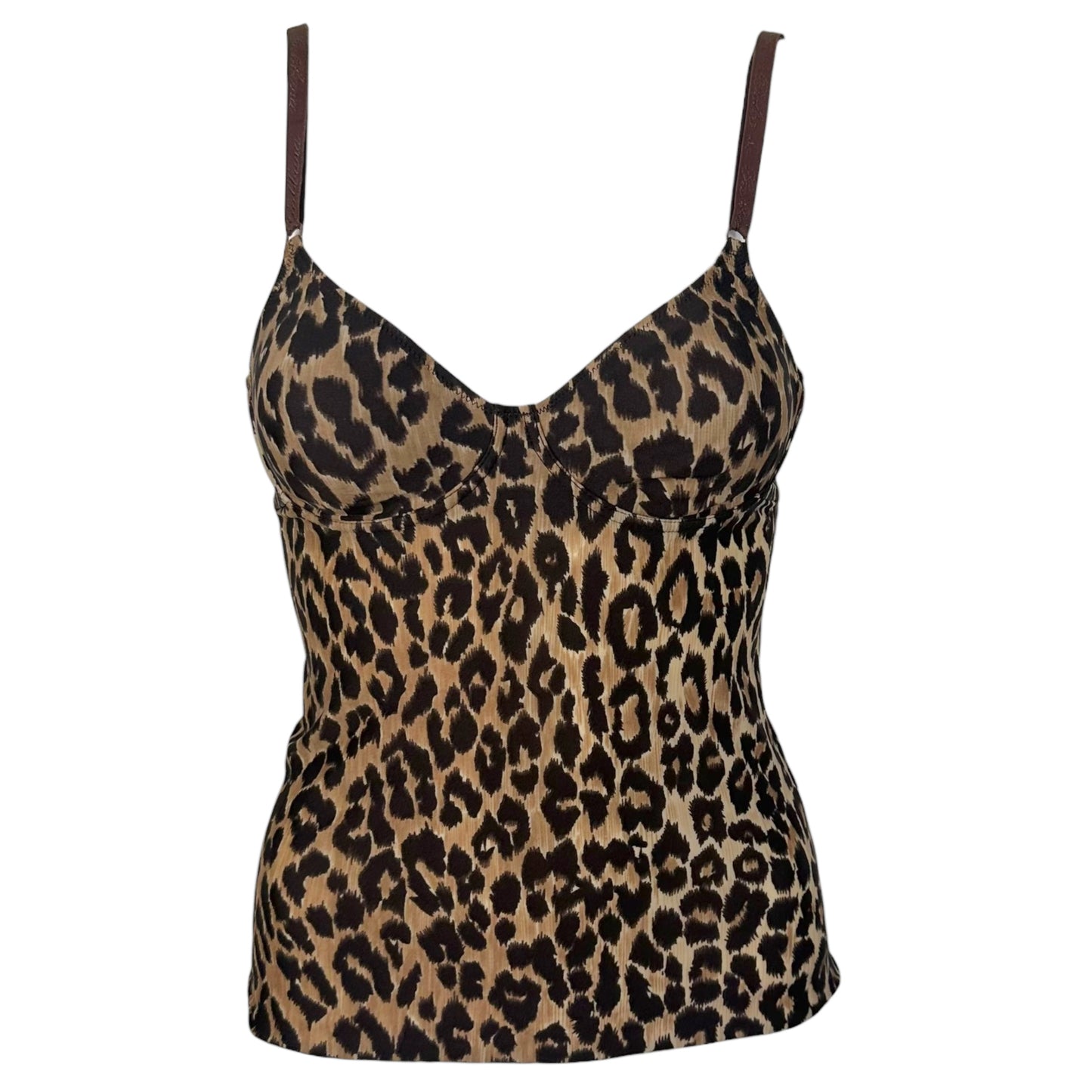 D&G Dolce & Gabbana Leopard Print Bustier Top - Outfit Repeater