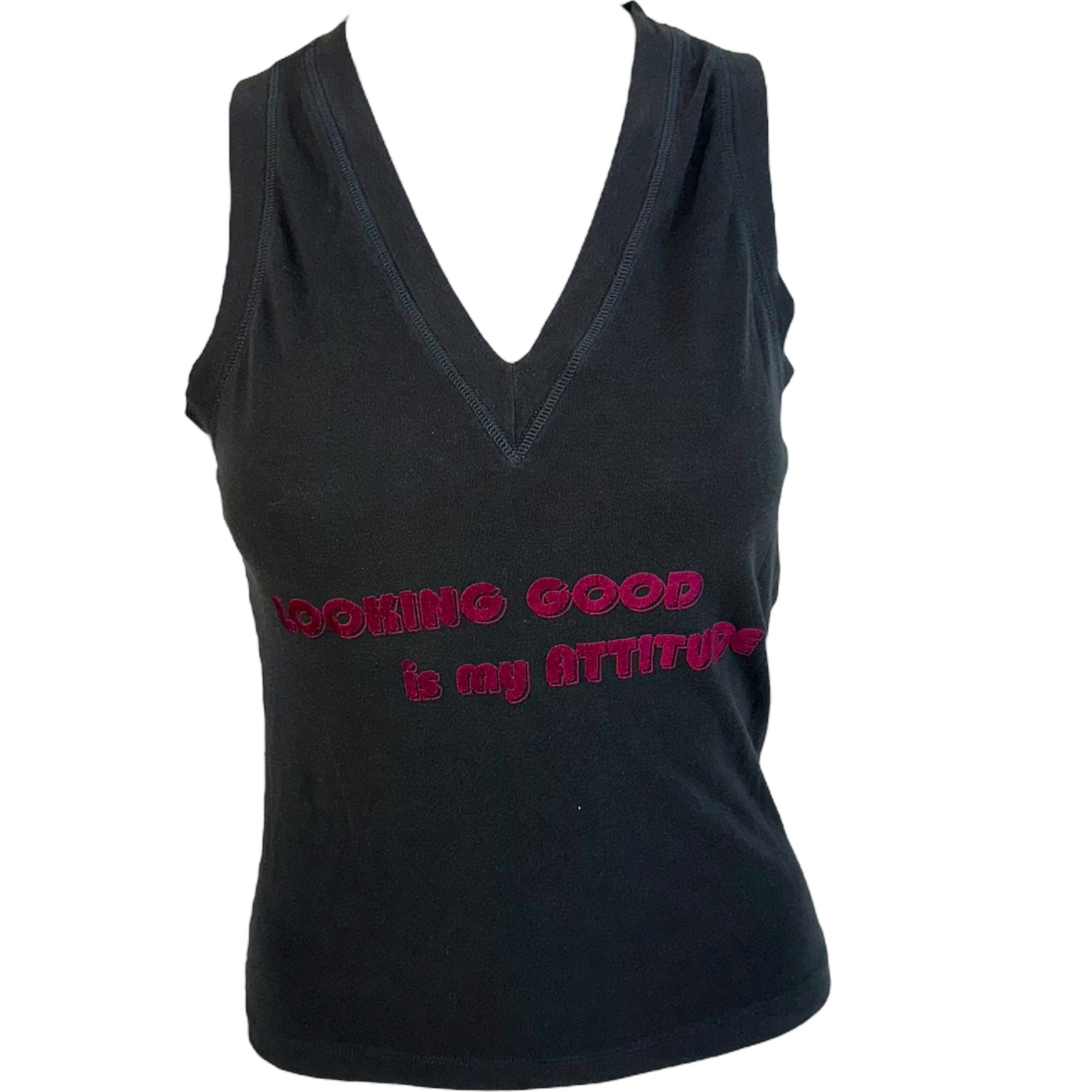 D&G Dolce & Gabbana 'Looking Good is My Attitude' Graphic Tank - Outfit Repeater