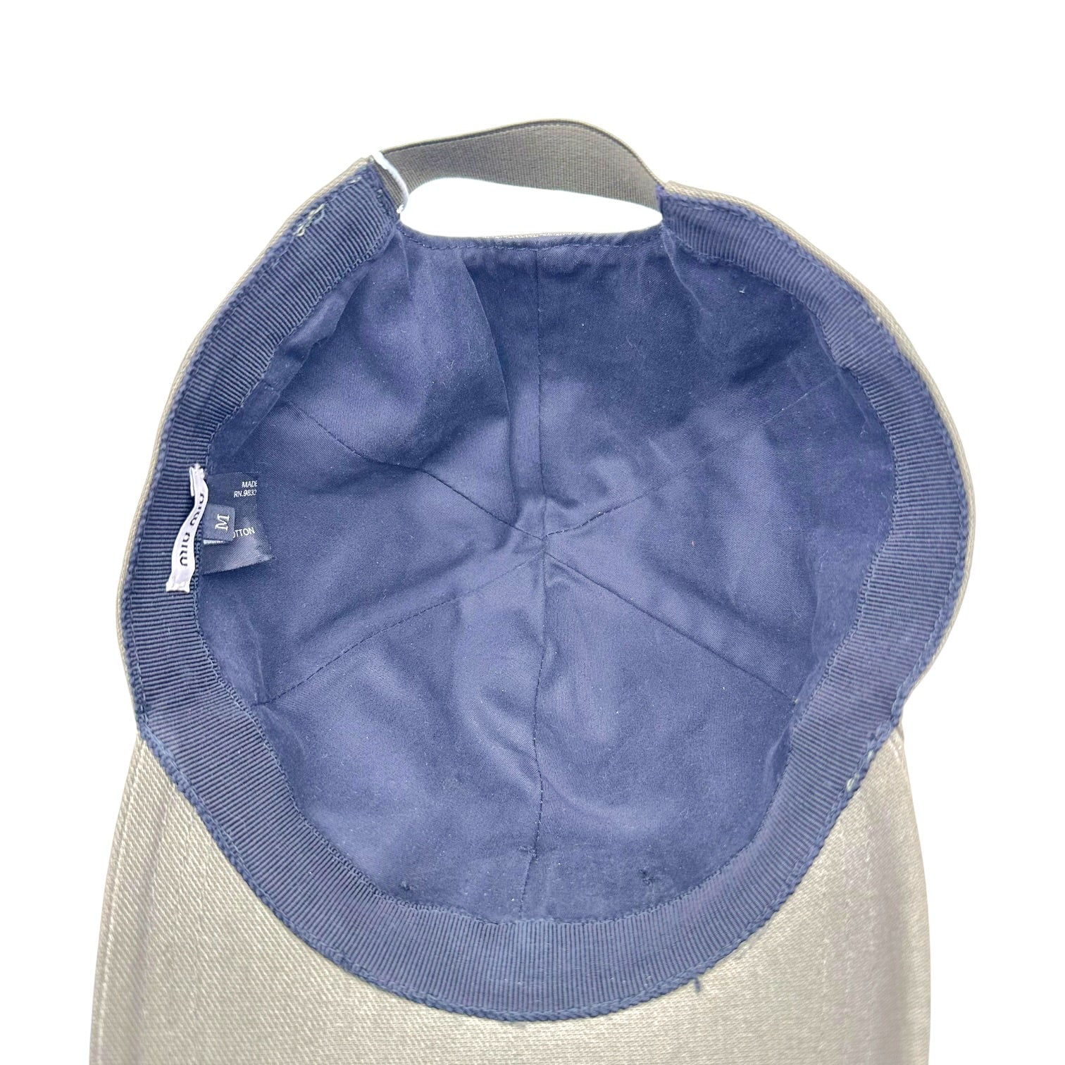 Miu Miu Baseball Cap Khaki Cotton 2010s
