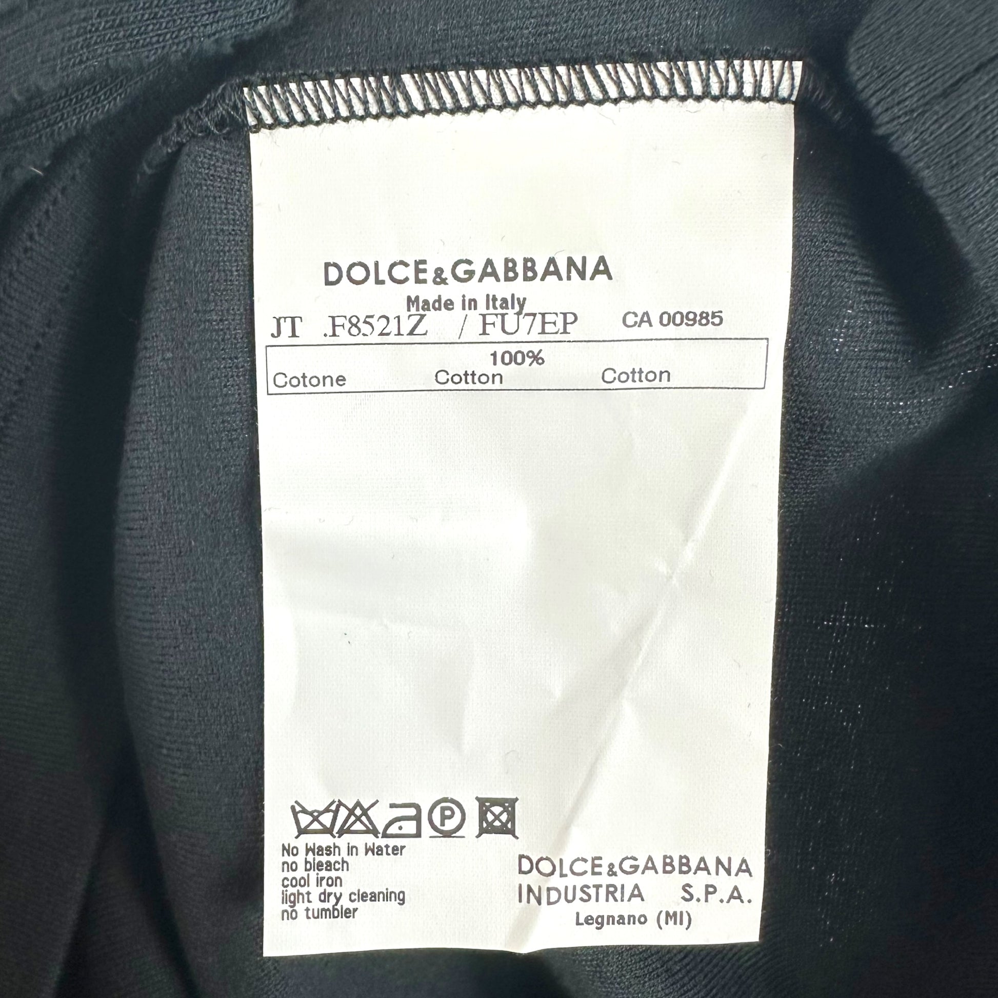 Dolce & Gabbana Black Crystal Cross Embellished Tank Top