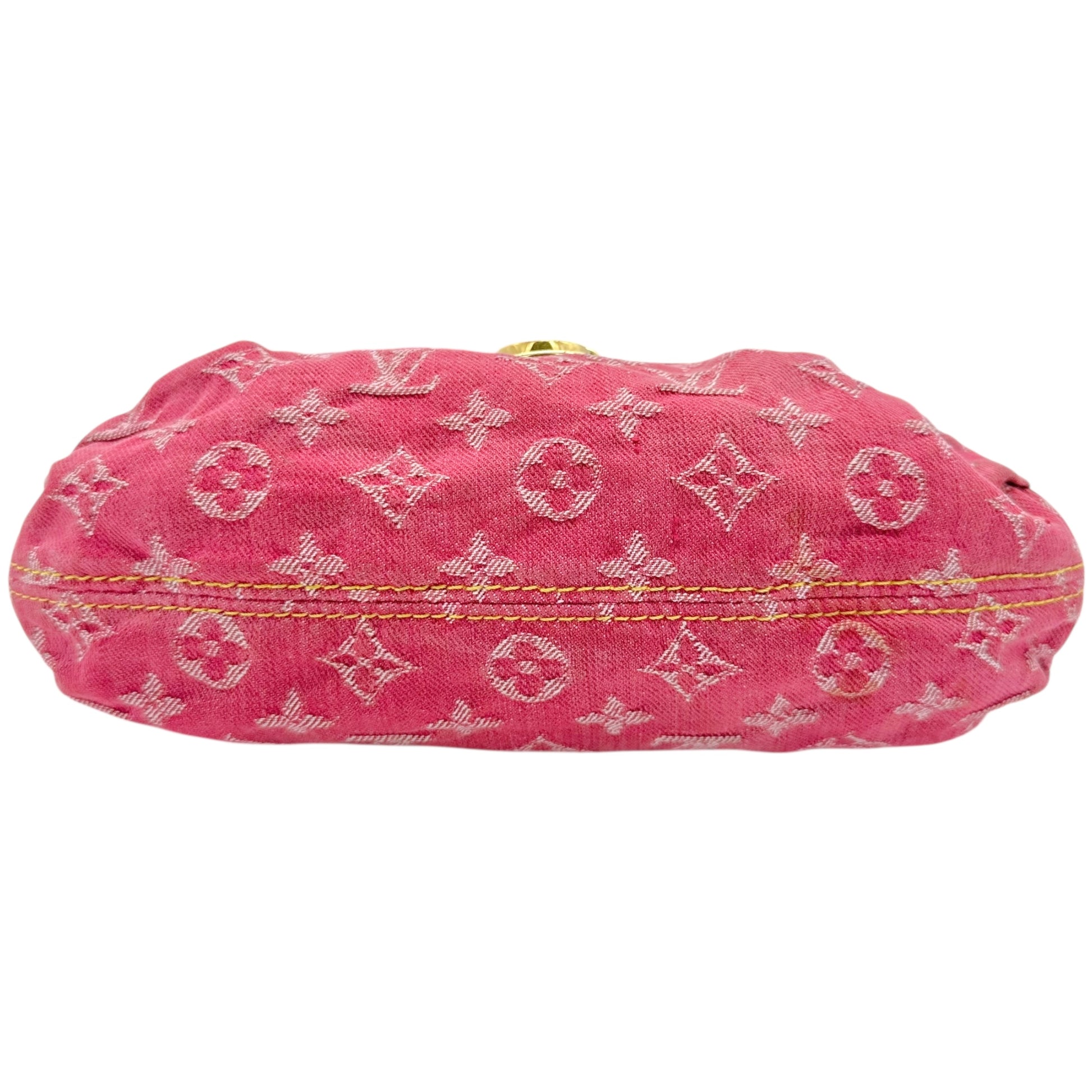 Louis Vuitton Pink Denim Monogram Mini Pleaty Bag - Outfit Repeater