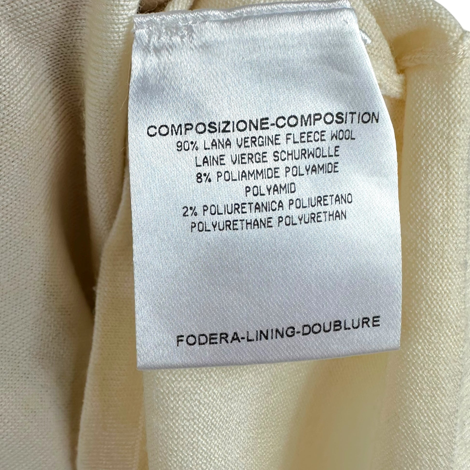 Gucci Ivory Wool Knit V-Neck Tank Top