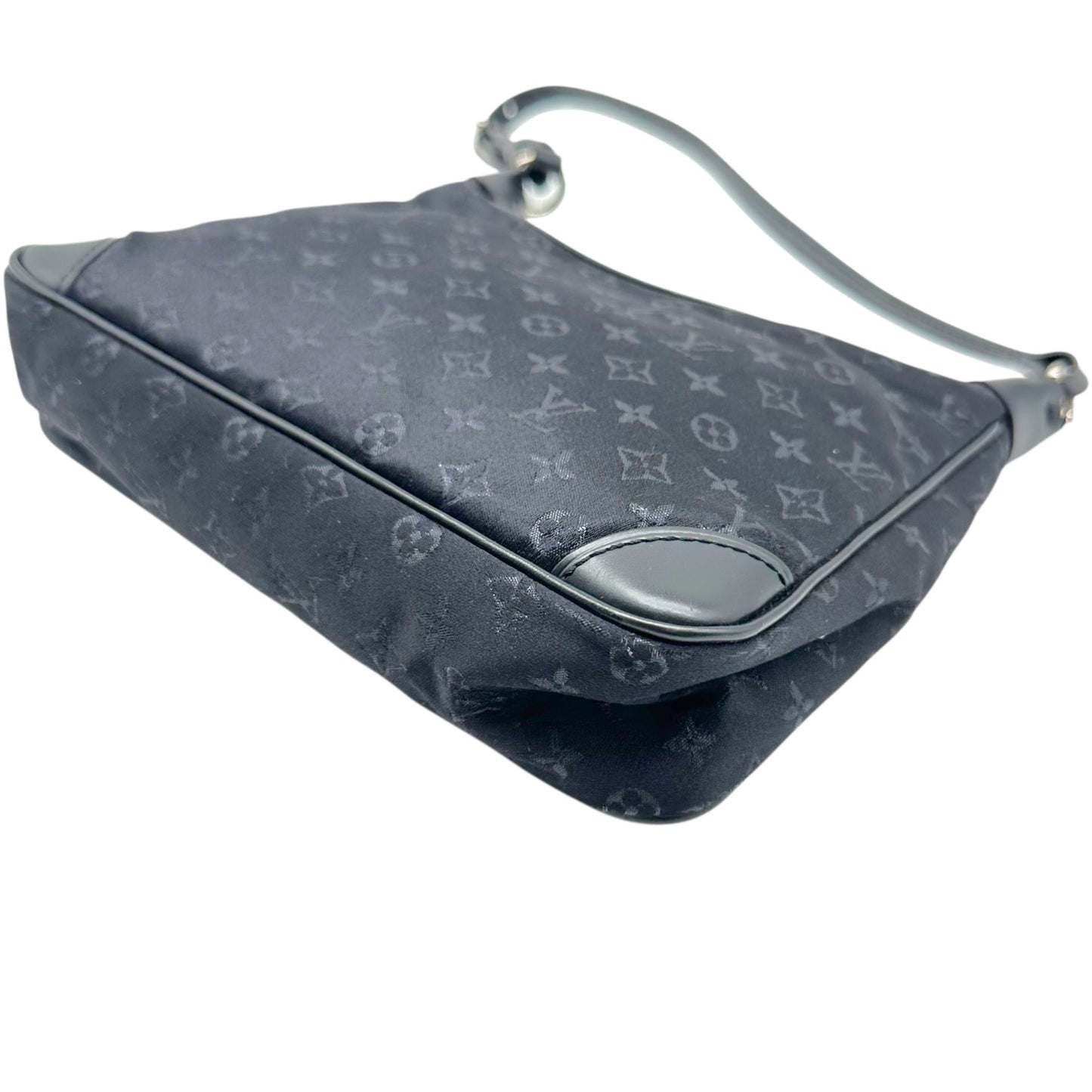 Louis Vuitton Black Silk Monogram Mini Shoulder Bag
