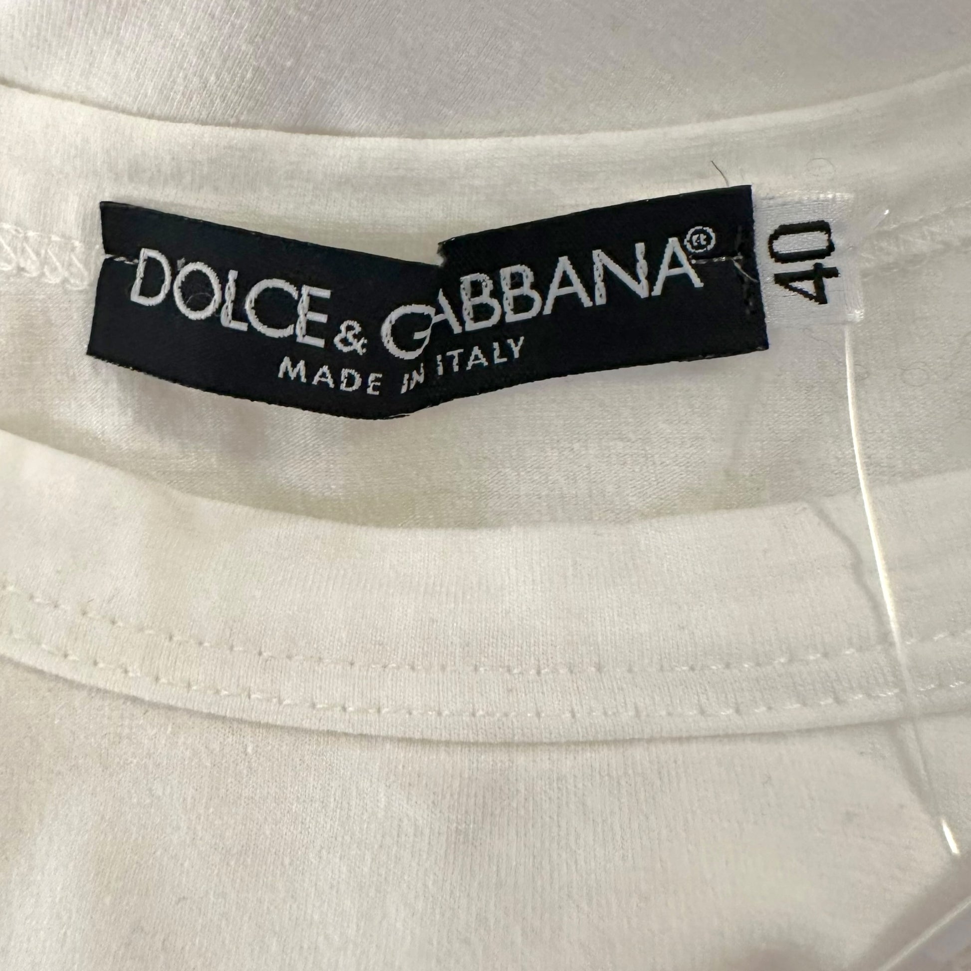 Dolce & Gabbana Black White Block Logo Tank