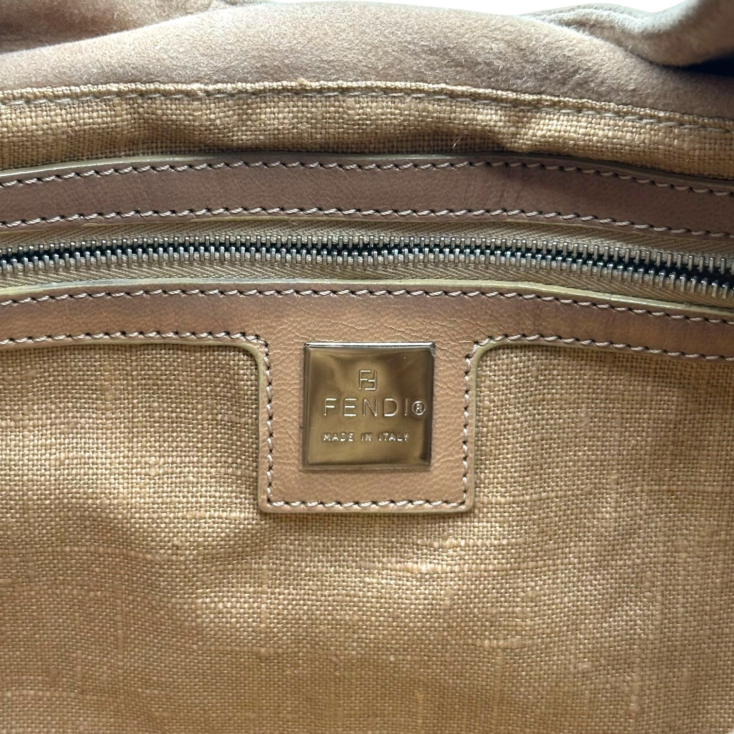 Fendi Tan Suede Shoulder Baguette Bag - Outfit Repeater