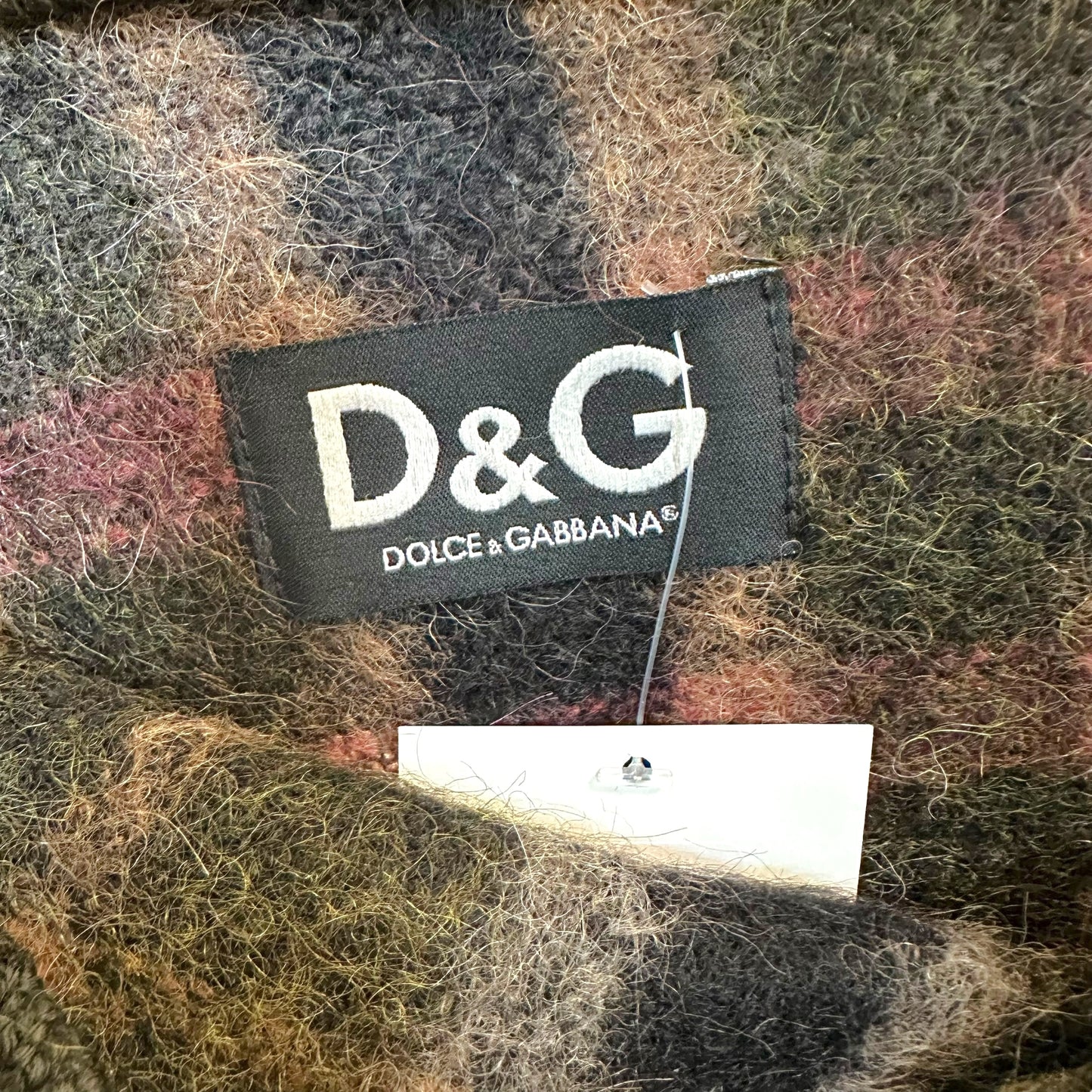D&G Dolce & Gabbana Plaid Wool Poncho Top - Outfit Repeater