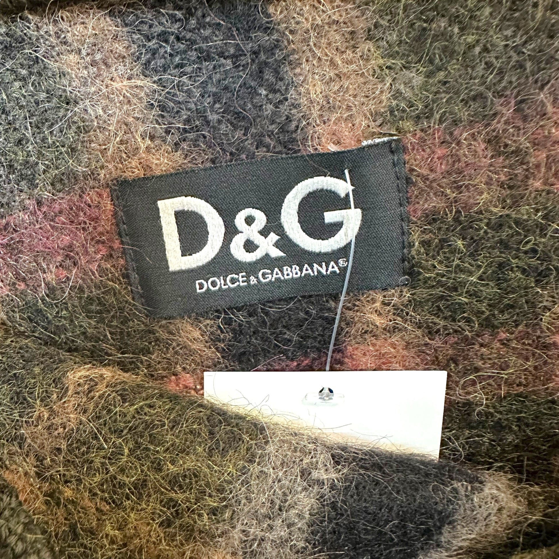 D&G Dolce & Gabbana Plaid Wool Poncho Top - Outfit Repeater