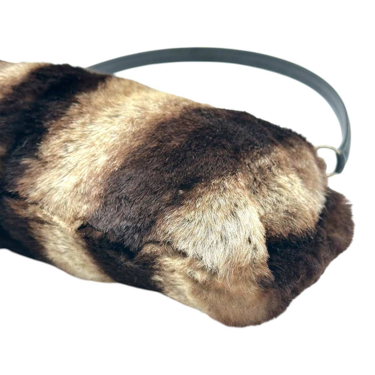 Dolce & Gabbana Rabbit Fur Kisslock Shoulder Bag