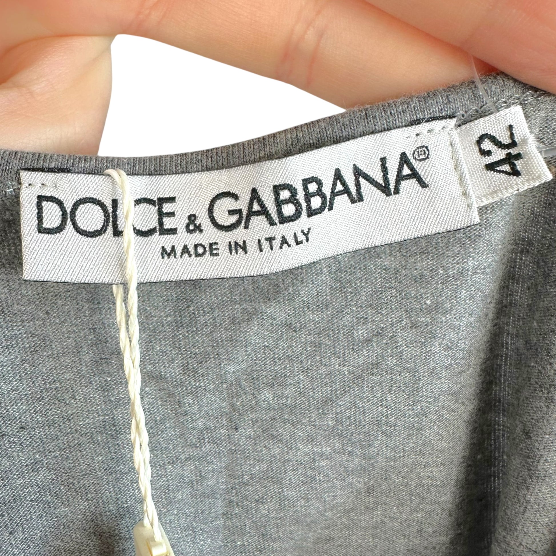 Dolce & Gabbana Mini Halter Dress Grey Graphic Pink Yellow