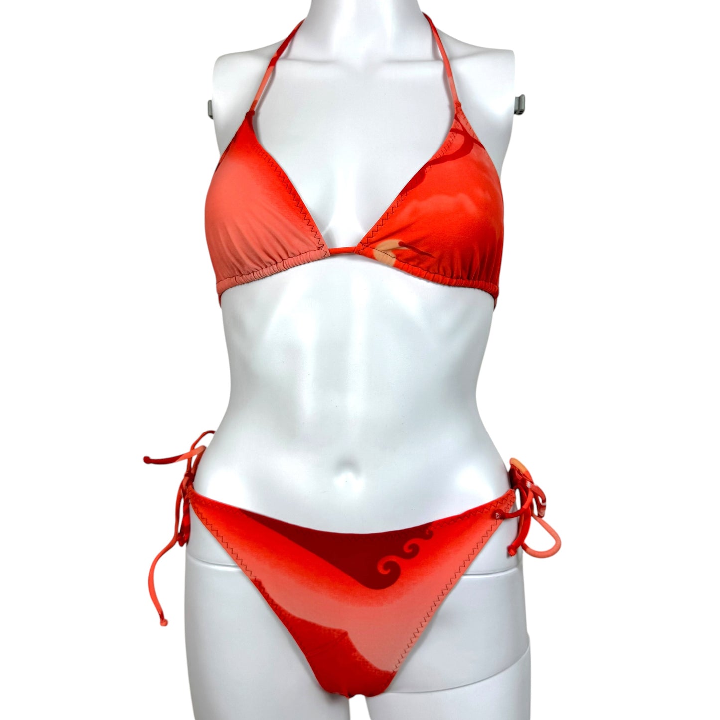 Jean Paul Gaultier Pink Salvatore Dali Printed Bikini Set