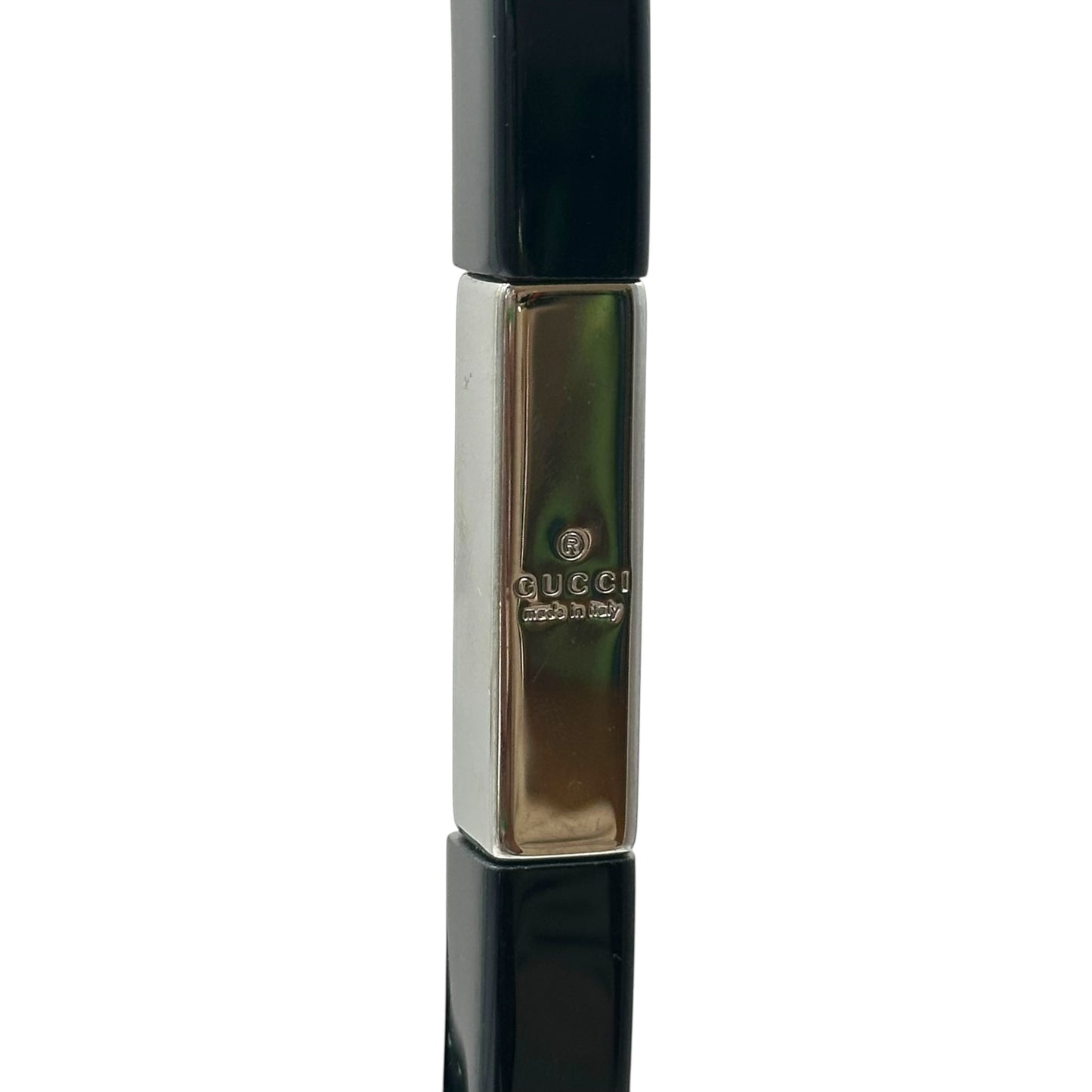 Gucci by Tom Ford Black Monogram Ring Bucket Bag