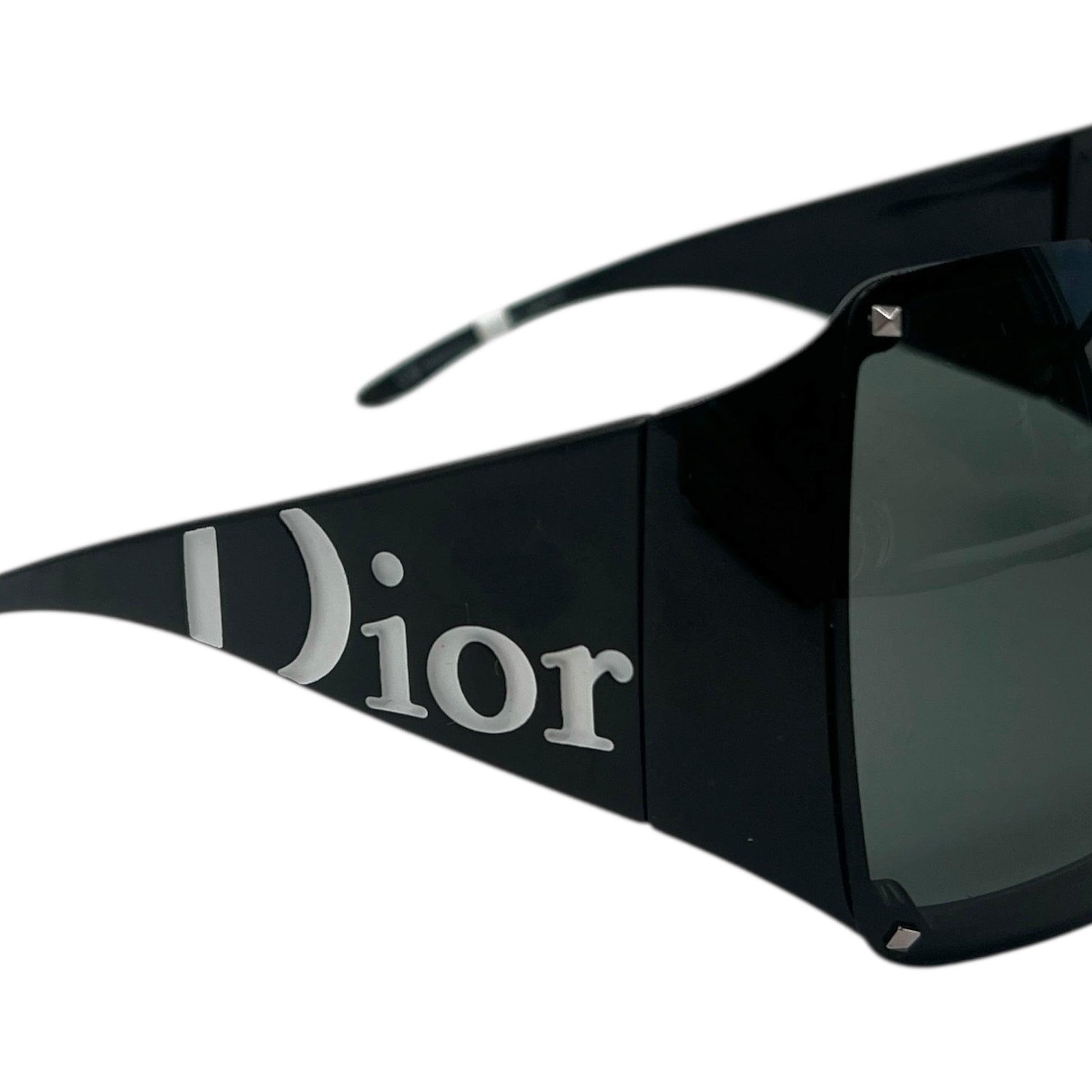 Christian Dior Black & White Overshine Logo Sunglasses - Outfit Repeater