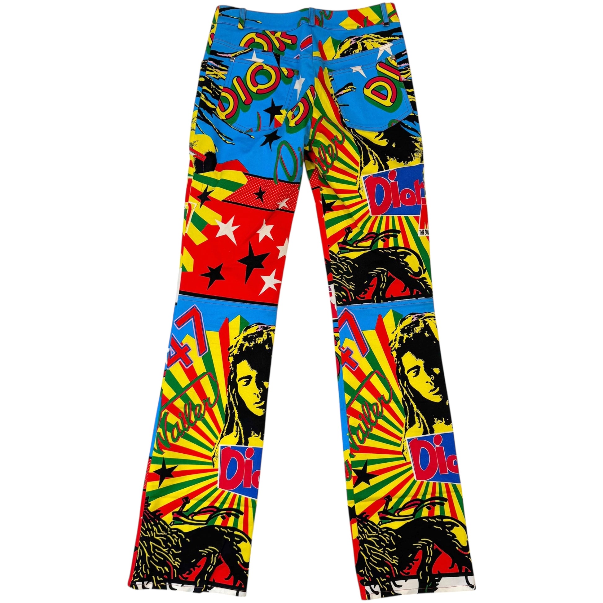 Christian Dior Spring 2004 Rasta Printed Pants - Outfit Repeater