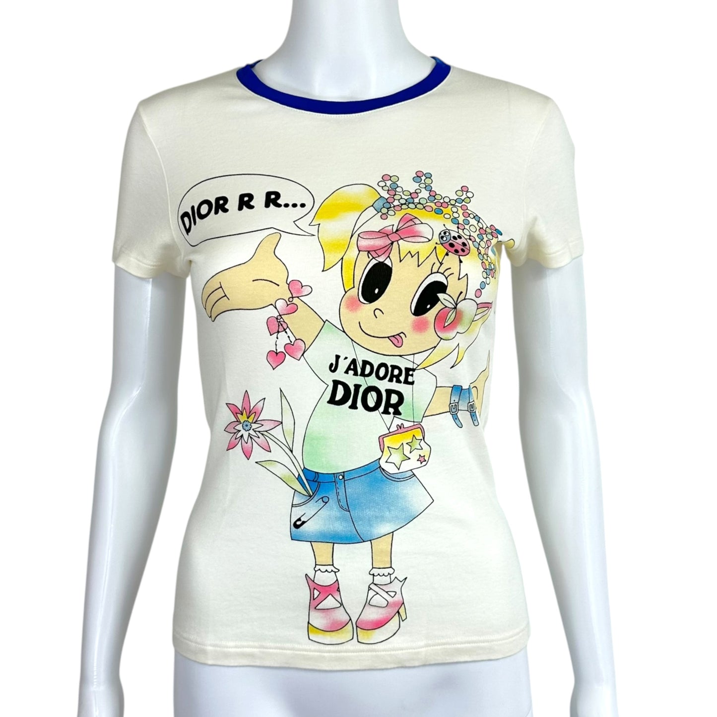 Christian Dior S/S 2005 Multicolor Cartoon Graphic T-Shirt