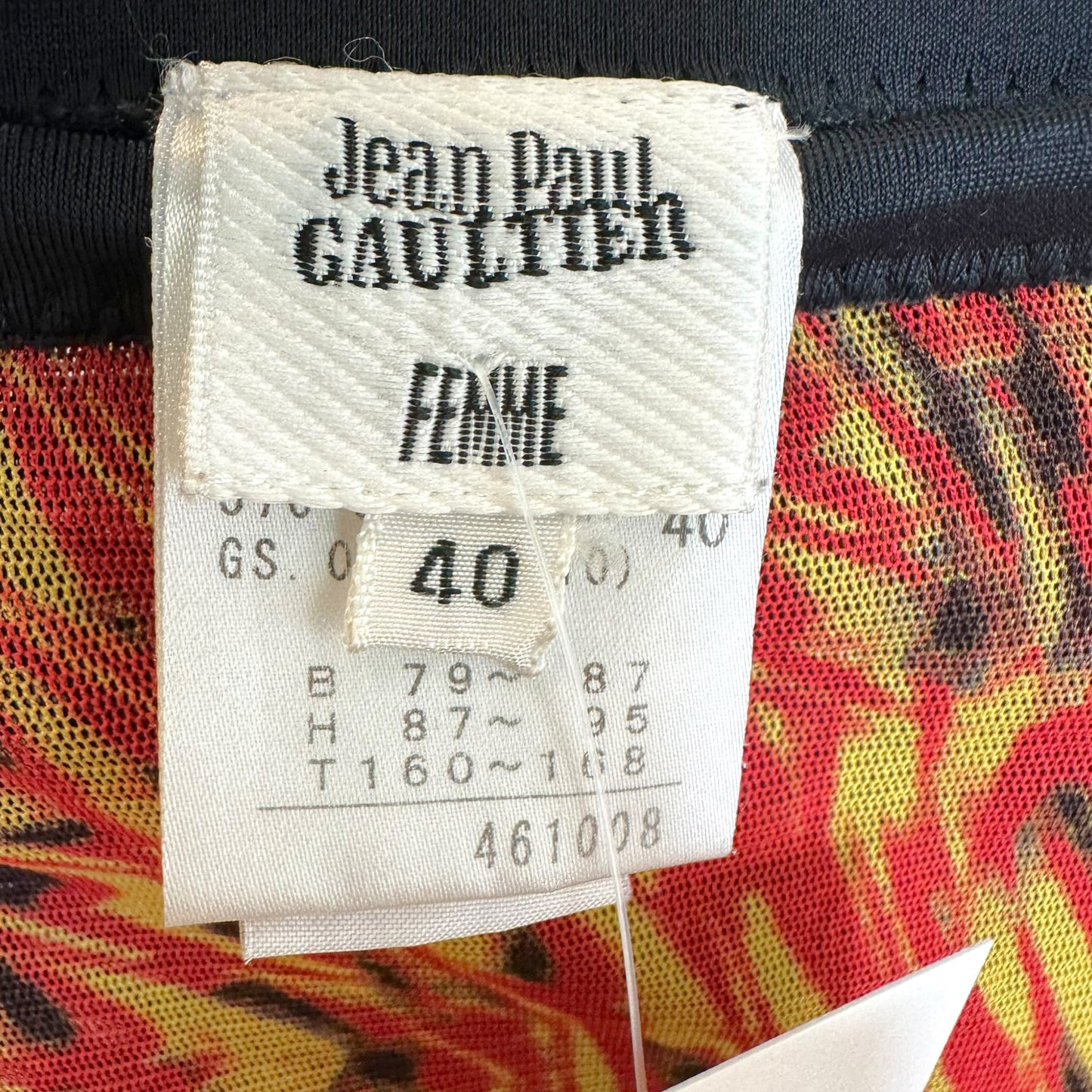 Jean Paul Gaultier Asymmetrical Halter Mini Dress Psychedelic Print