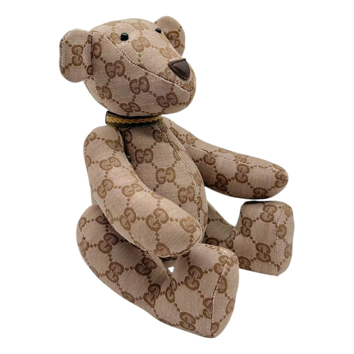 Gucci Tan Monogram Teddy Bear