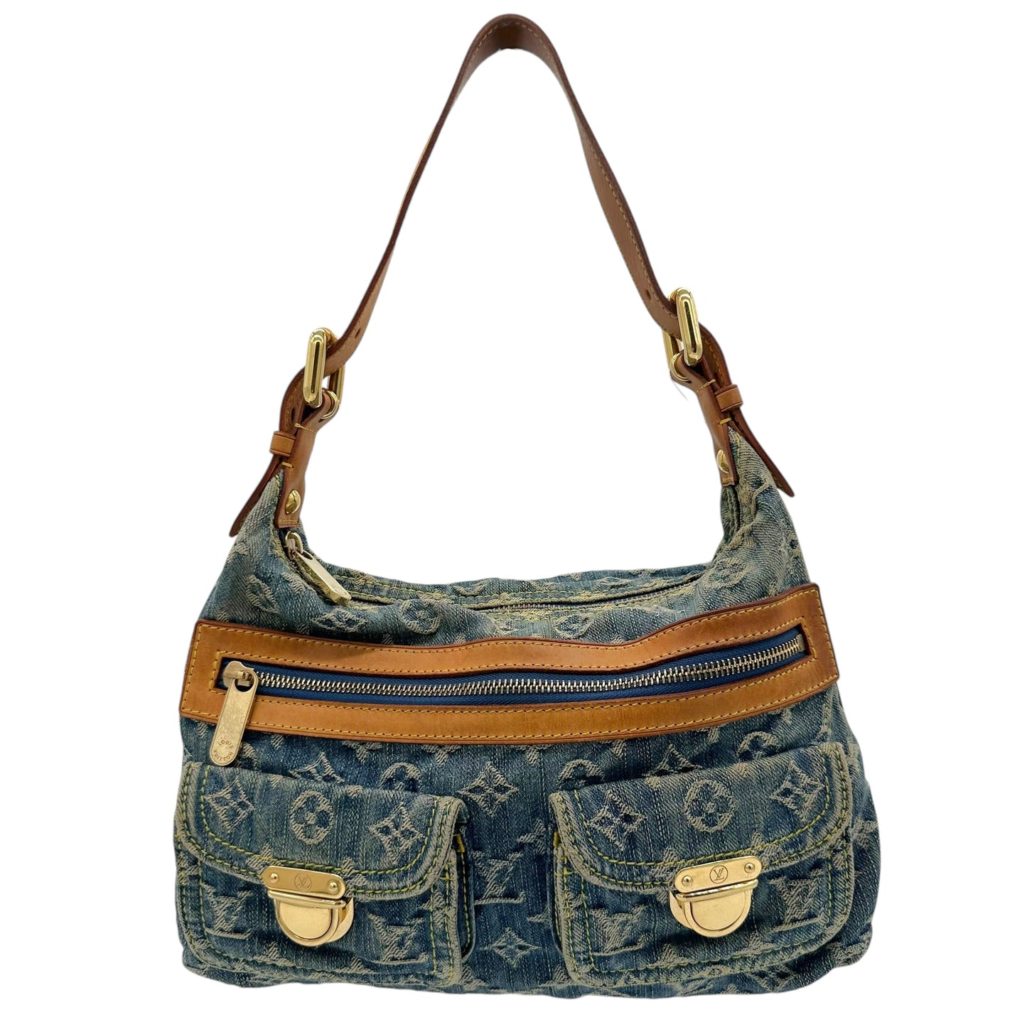 Louis Vuitton Blue Denim Baggy PM Shoulder Bag - Outfit Repeater