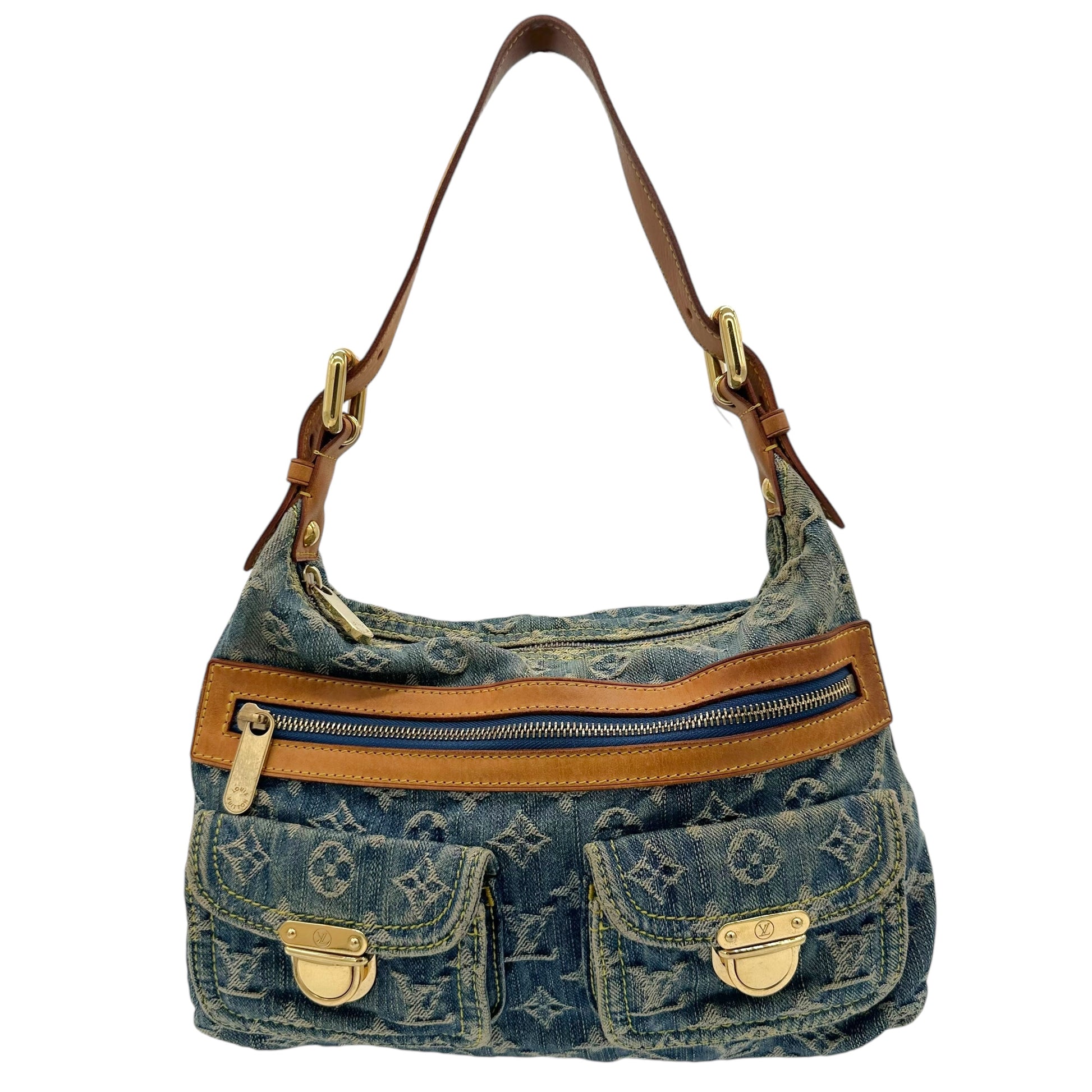 Louis Vuitton Blue Denim Baggy PM Shoulder Bag - Outfit Repeater