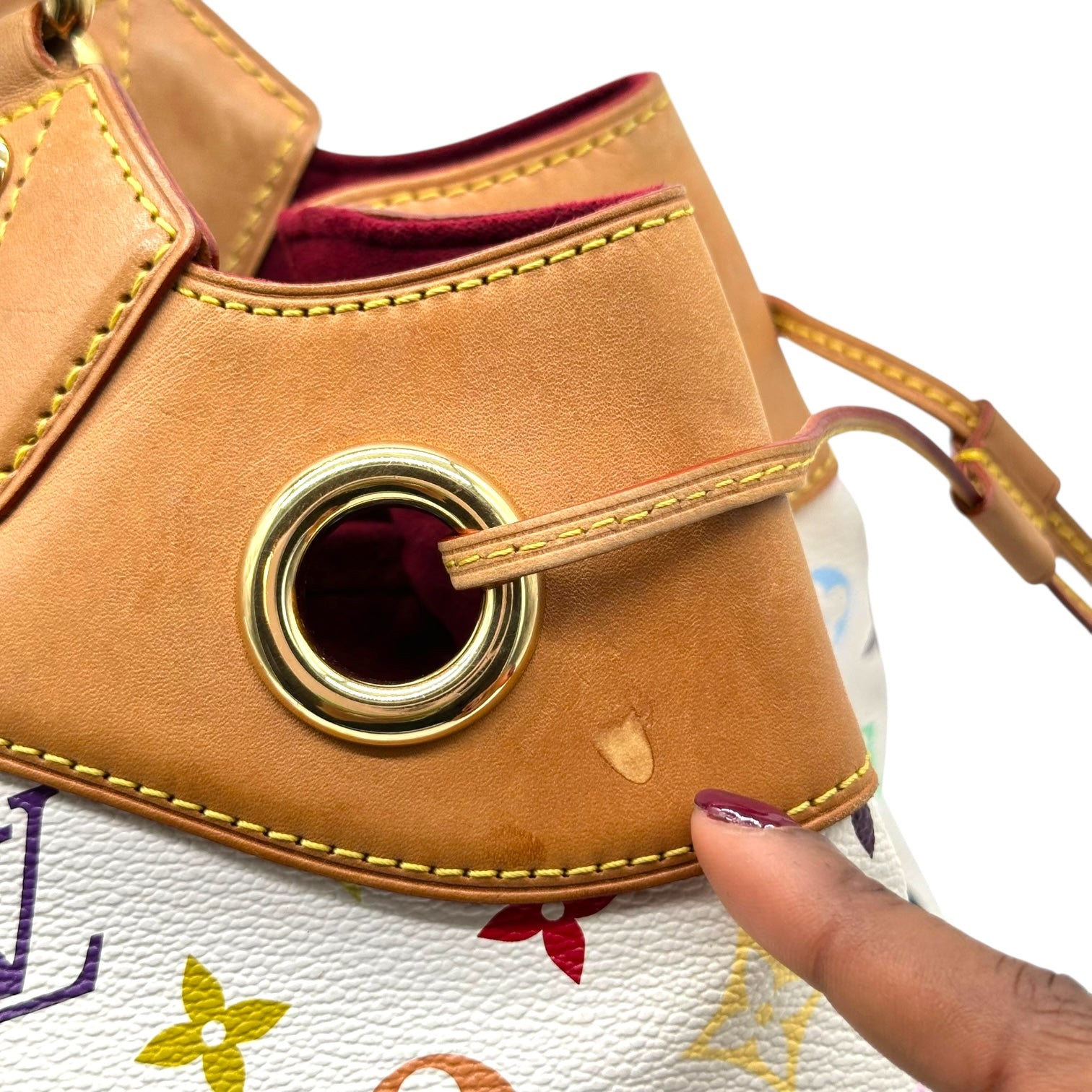 Louis Vuitton White Multicolor Murakami Ursula Tote Bag - Outfit Repeater