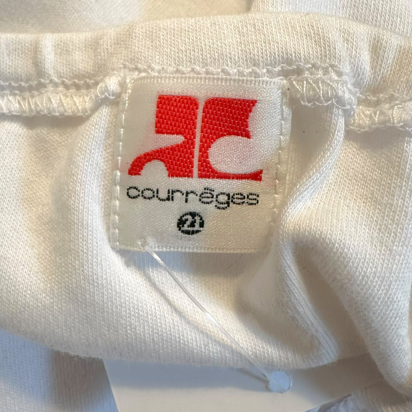 Courreges White Halter Tank