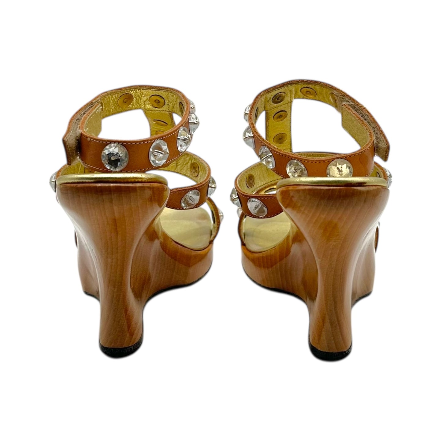 Just Cavalli Roberto Cavalli Crystal Embellished Wedge Heels - Outfit Repeater