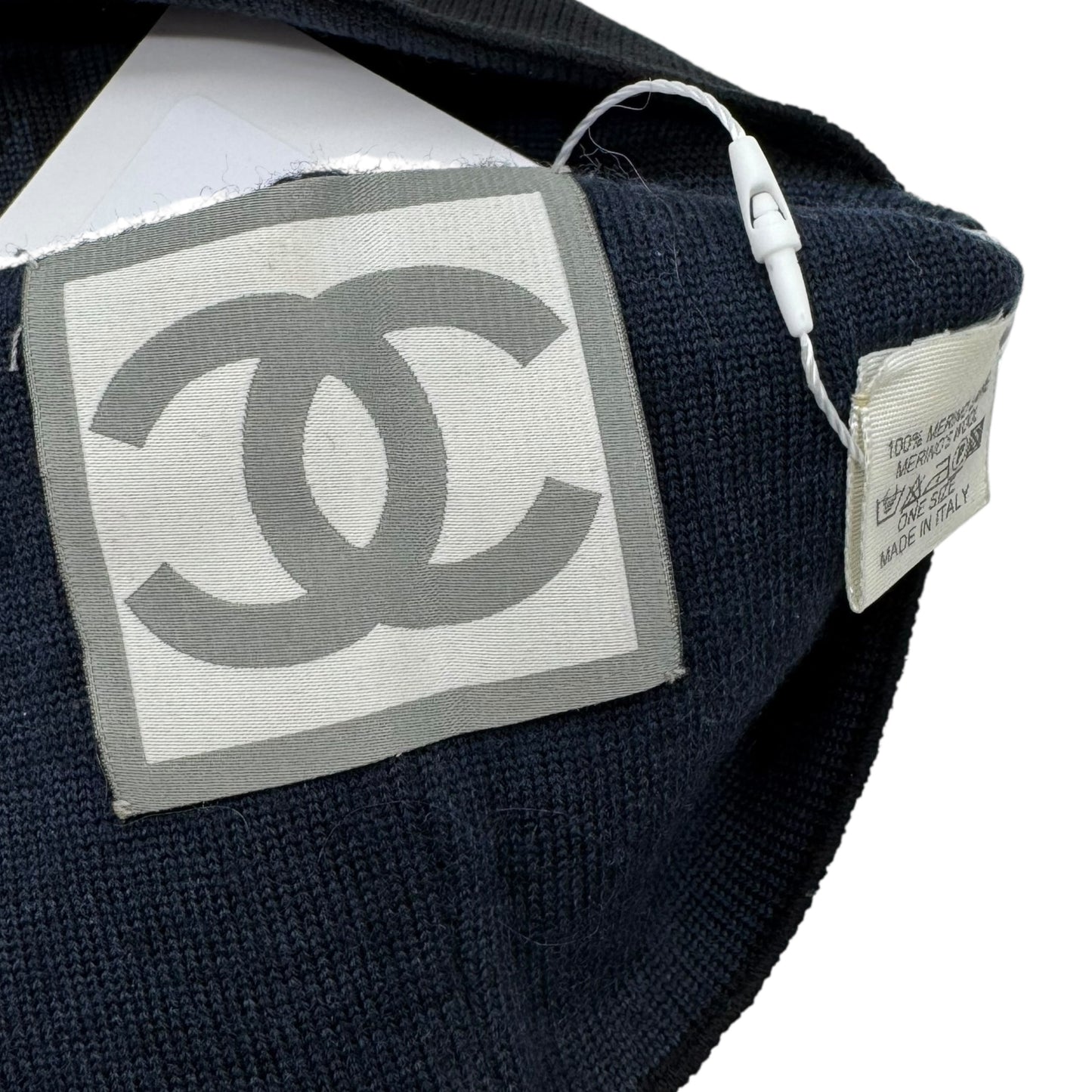 Chanel Sport Blue & Black Logo Winter Hat - Outfit Repeater