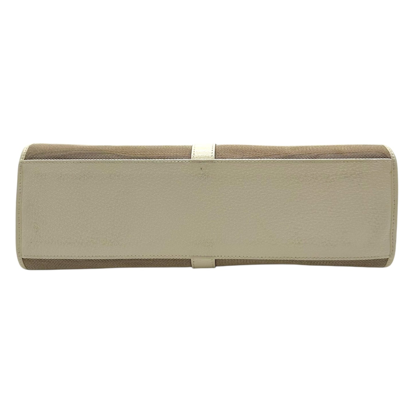 Gucci Beige Canvas & Ivory Leather Mini Jackie Bag