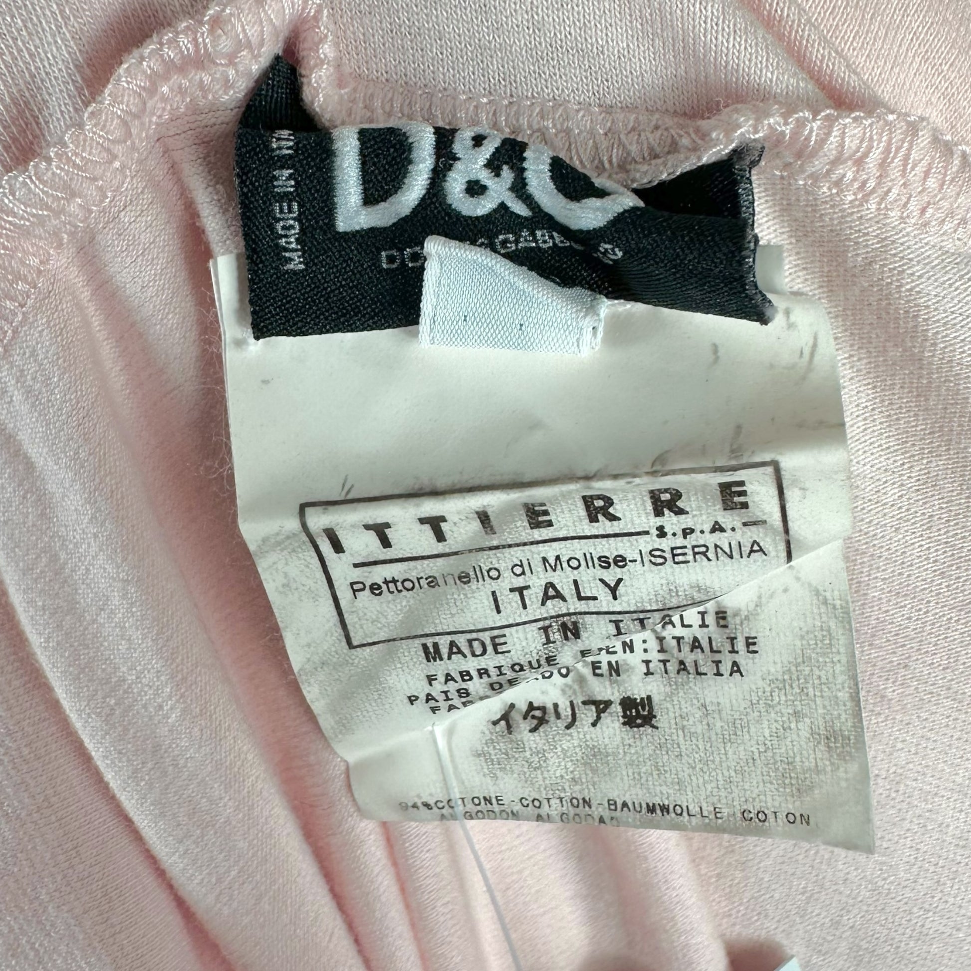 D&G Dolce & Gabbana Pink Oversized Logo T-Shirt - Outfit Repeater