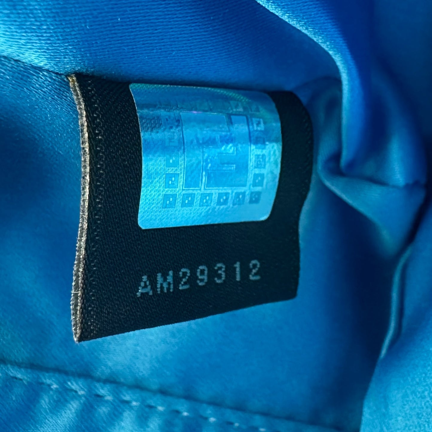 Fendi Zucca Mini Mama Baguette Bag w/ Blue - Outfit Repeater