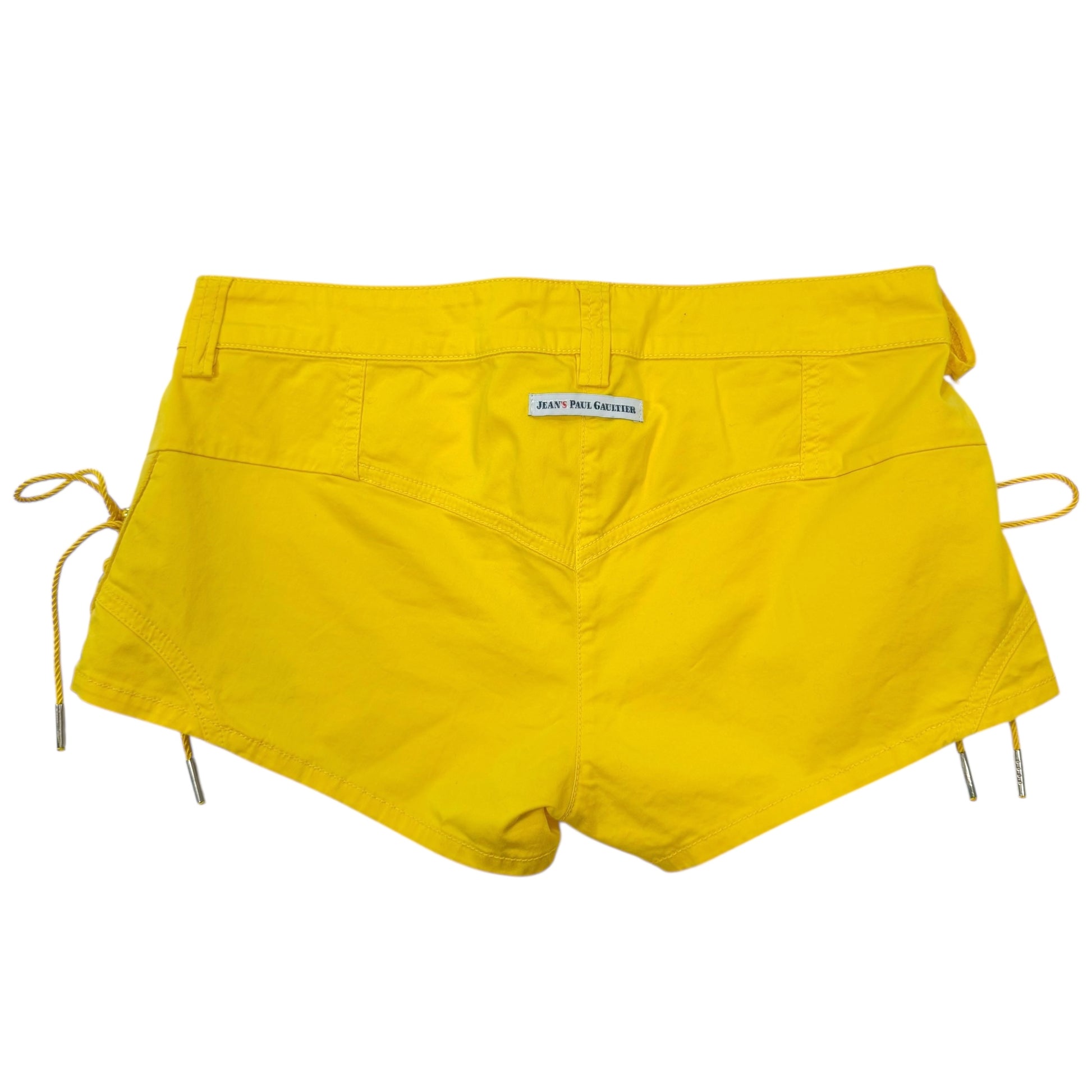 Jean's Paul Gaultier Yellow Lace Up Shorts - Outfit Repeater