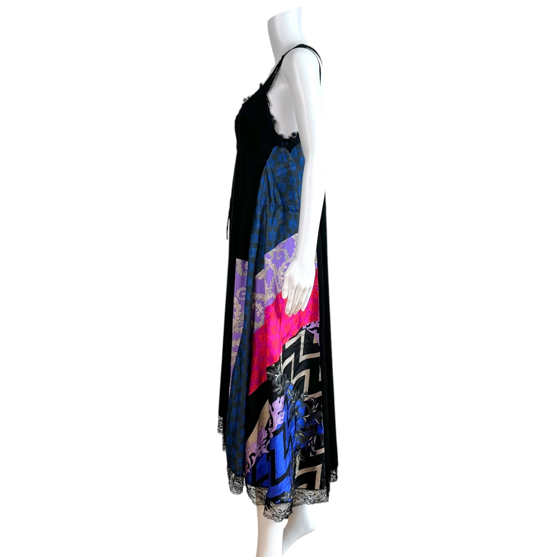 Emilio Pucci x Koché Patchwork Silk Maxi Dress