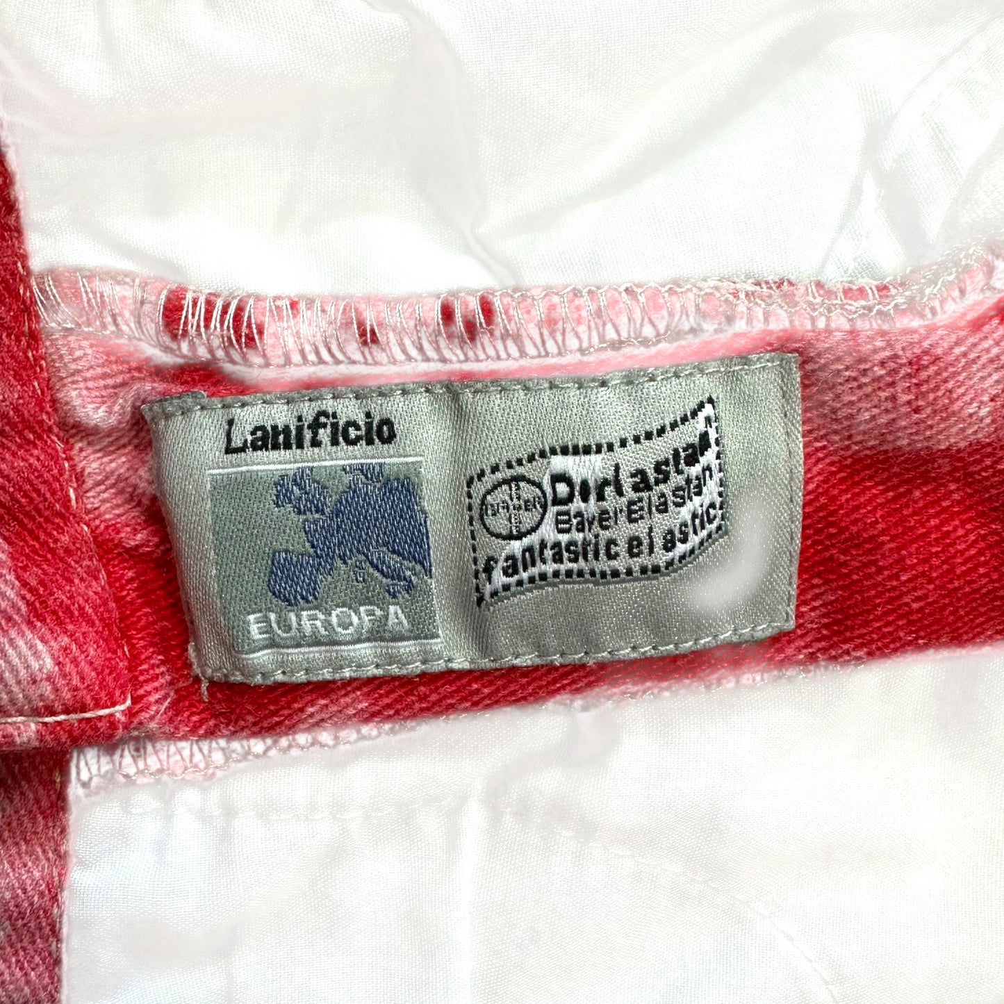 Roberto Cavalli Early 90's Red Printed Jeans