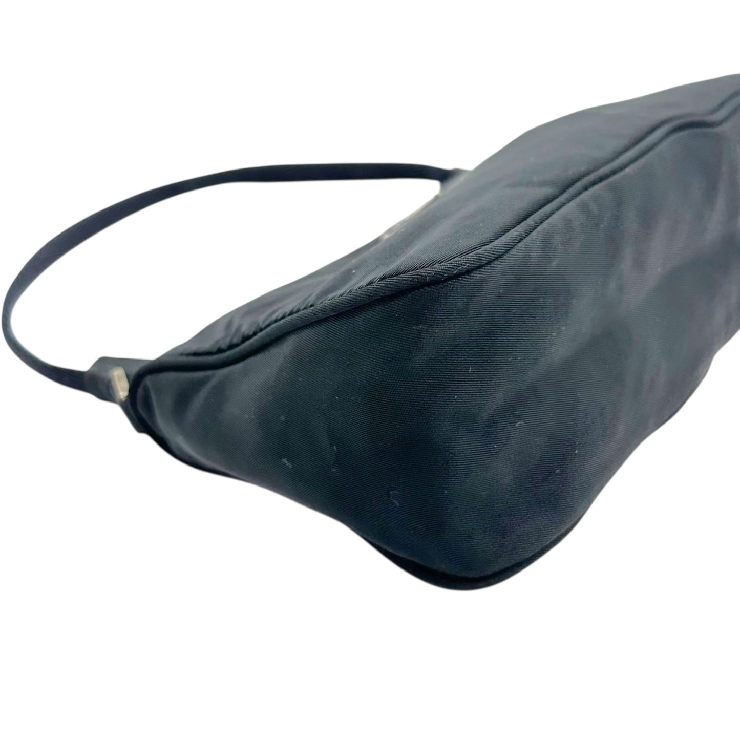 Prada Black Nylon Mini Pochette Bag