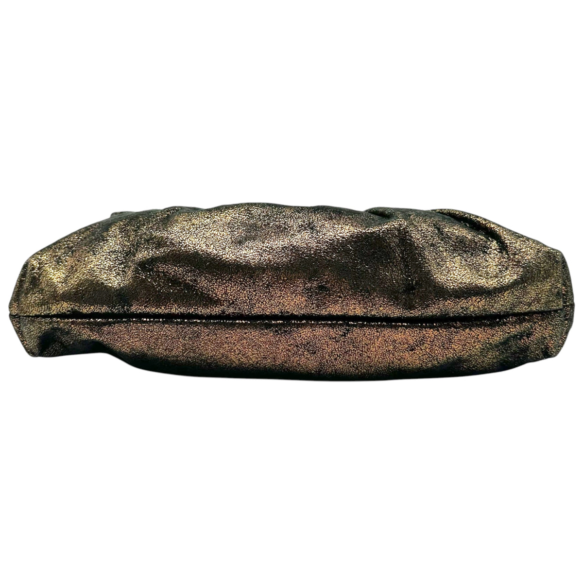 Fendi Bronze Metallic Suede Shoulder Bag