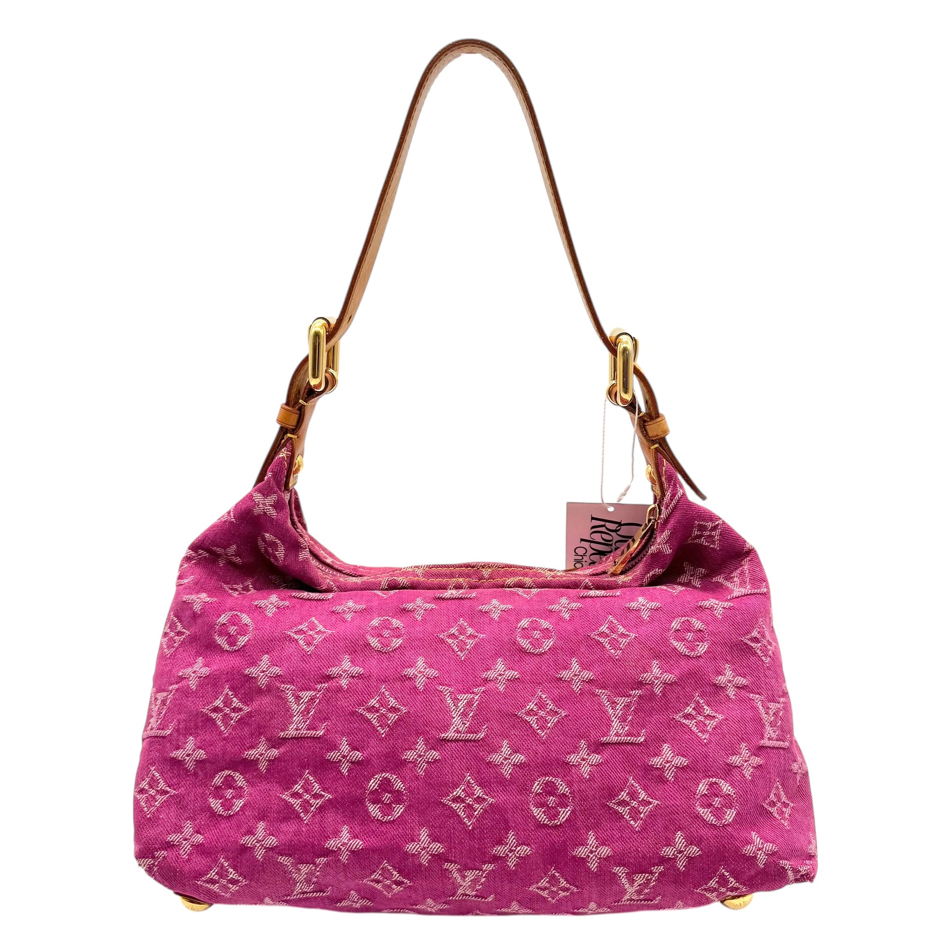 Louis Vuitton Pink Denim Monogram Baggy PM Shoulder Bag - Outfit Repeater