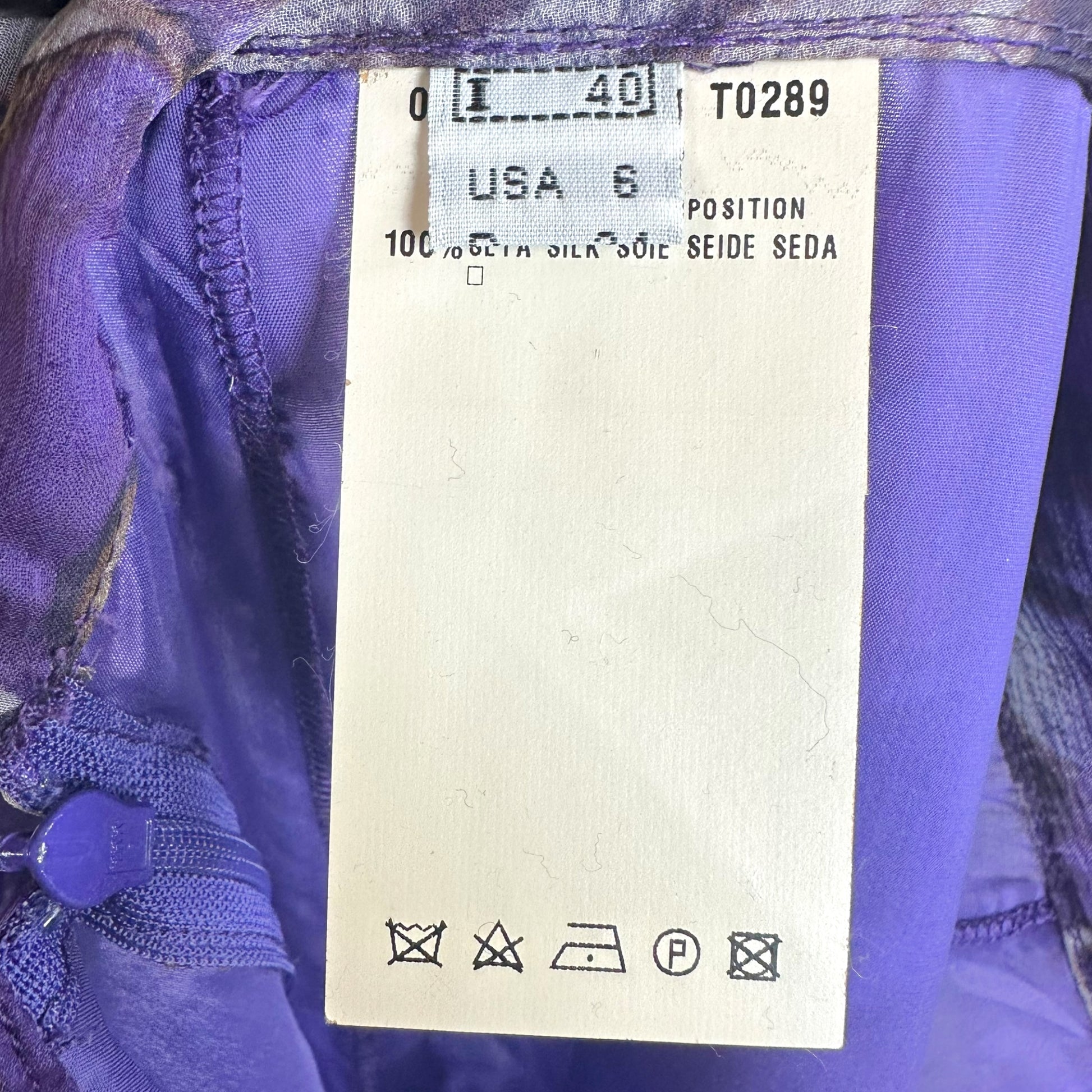 Roberto Cavalli Silk Midi Skirt Purple Floral Leopard Print
