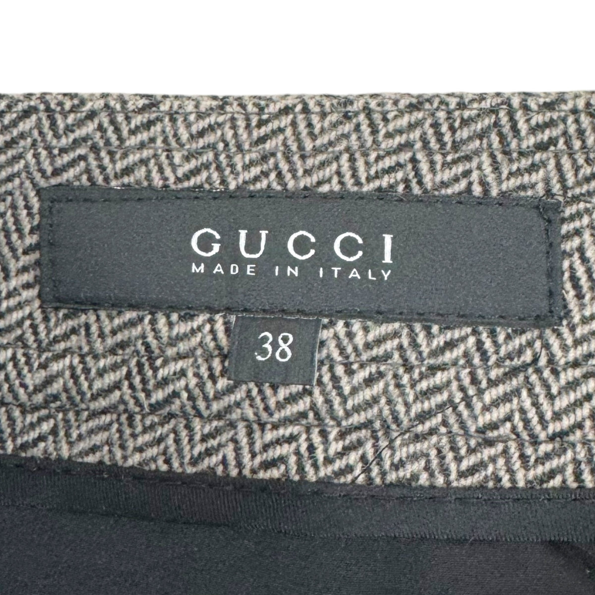 Gucci Herringbone Vest Cropped Gaucho Trousers Set