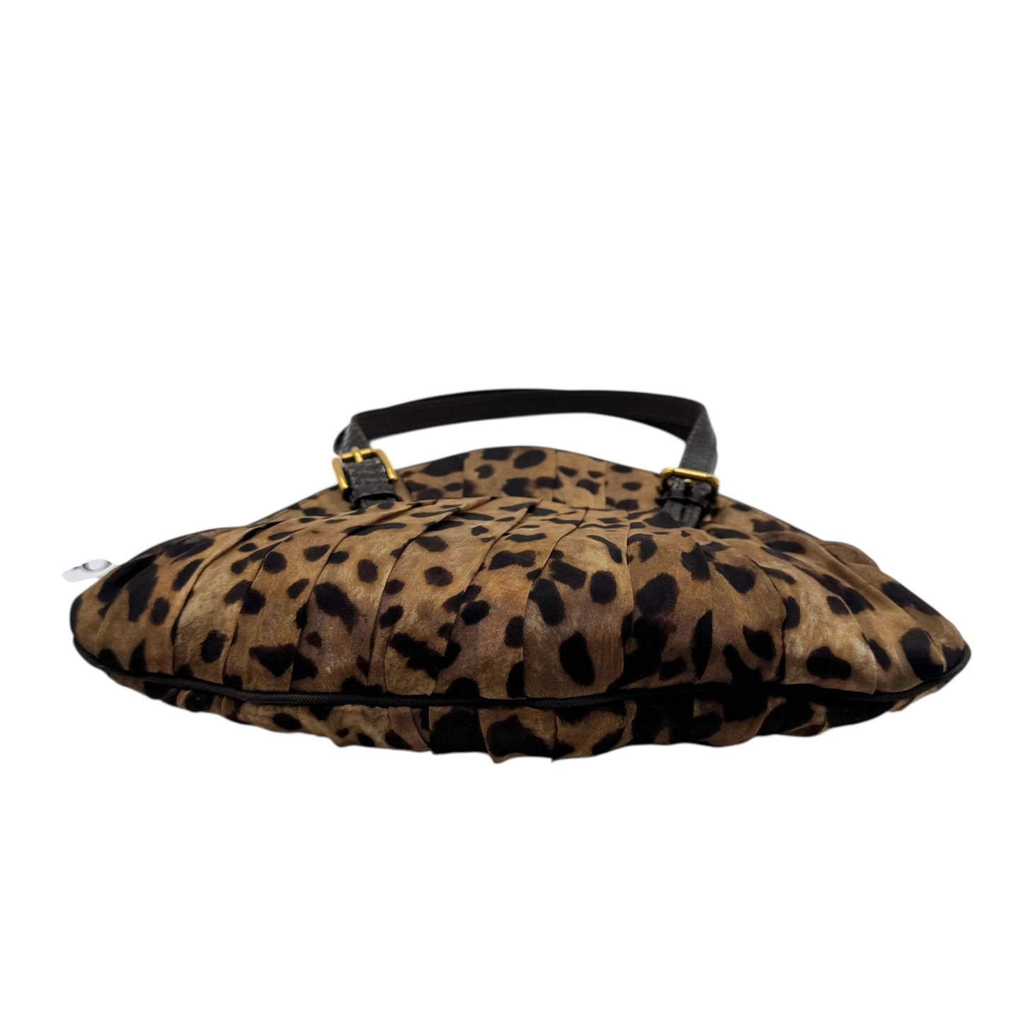 Dolce & Gabbana Leopard Print Silk & Python Mini Bag