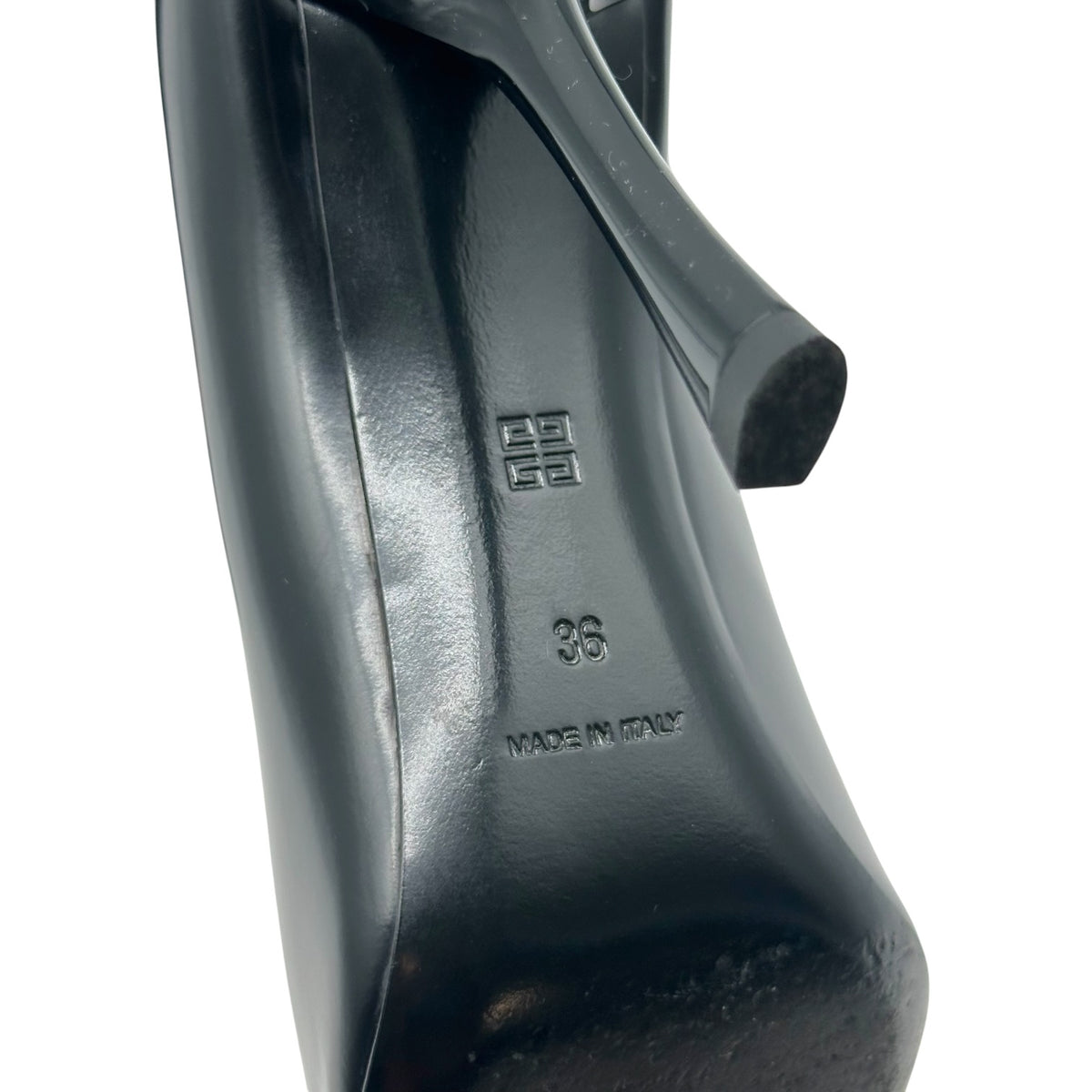 Givenchy Black Leather Crystal Embellished Pumps