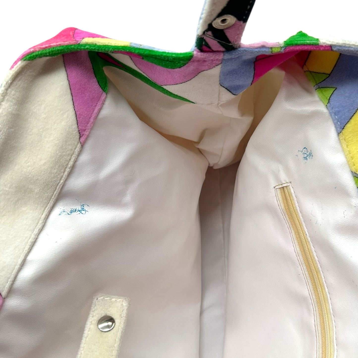 Emilio Pucci Multicolor Printed Terrycloth Beach Tote Bag NEW