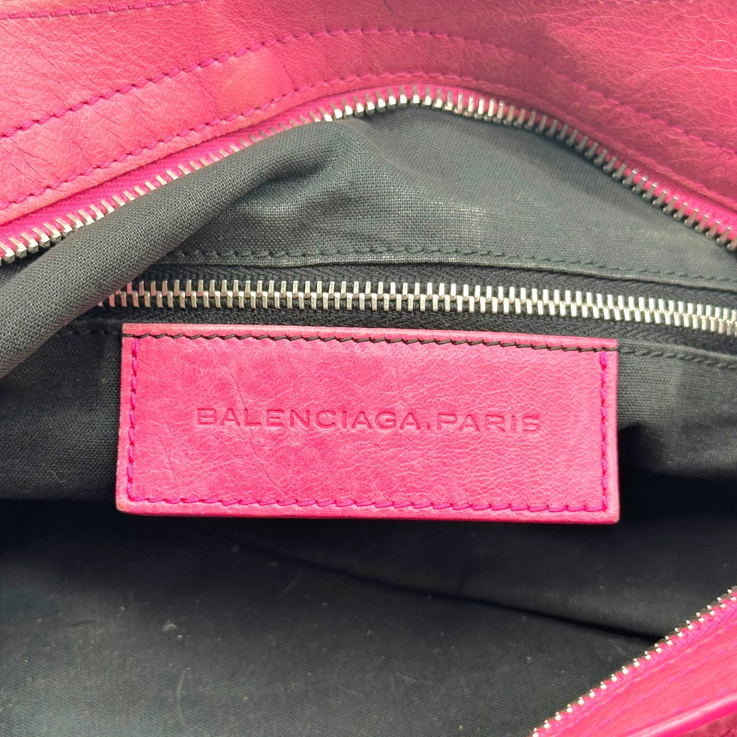 Balenciaga City Town Hot Pink Leather 2-Way Bag