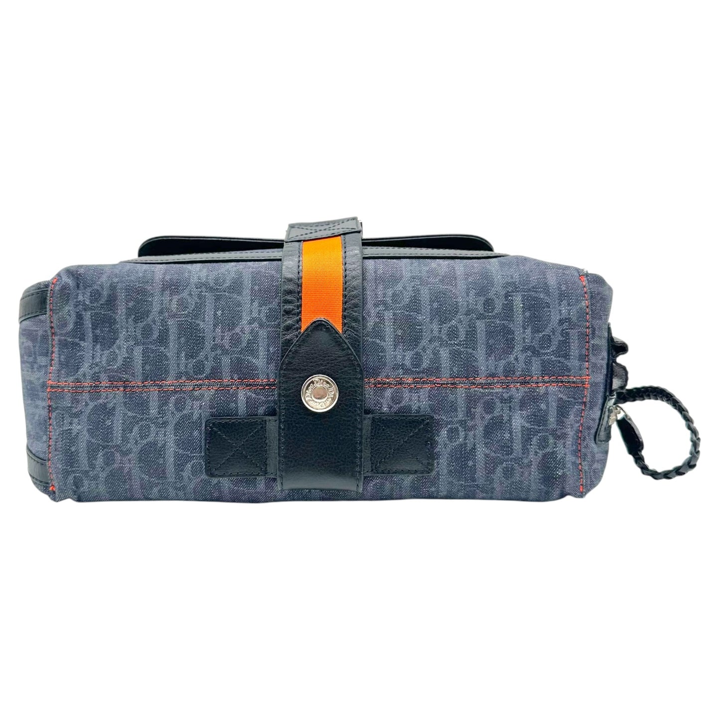 Christian Dior Navy Trotter Monogram Flight Bag