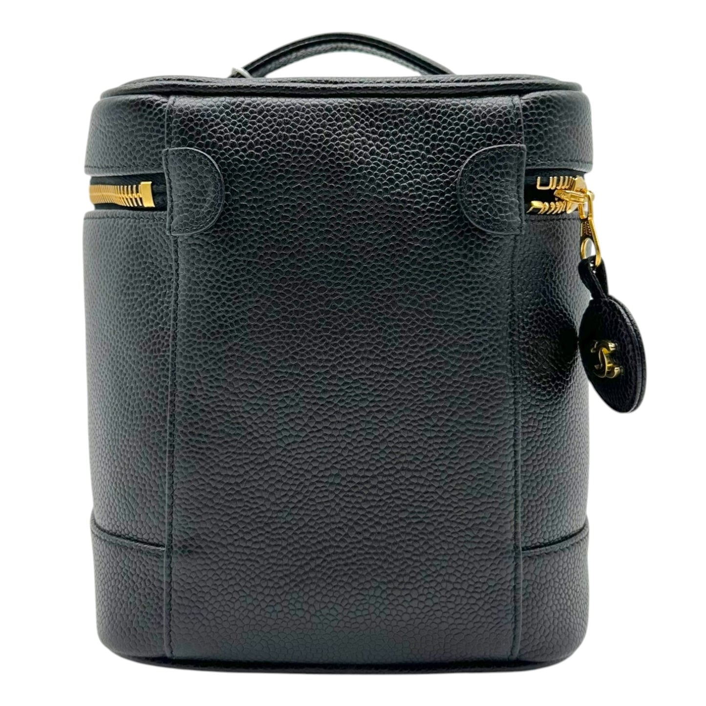 Chanel Black Caviar Leather Vanity Bag