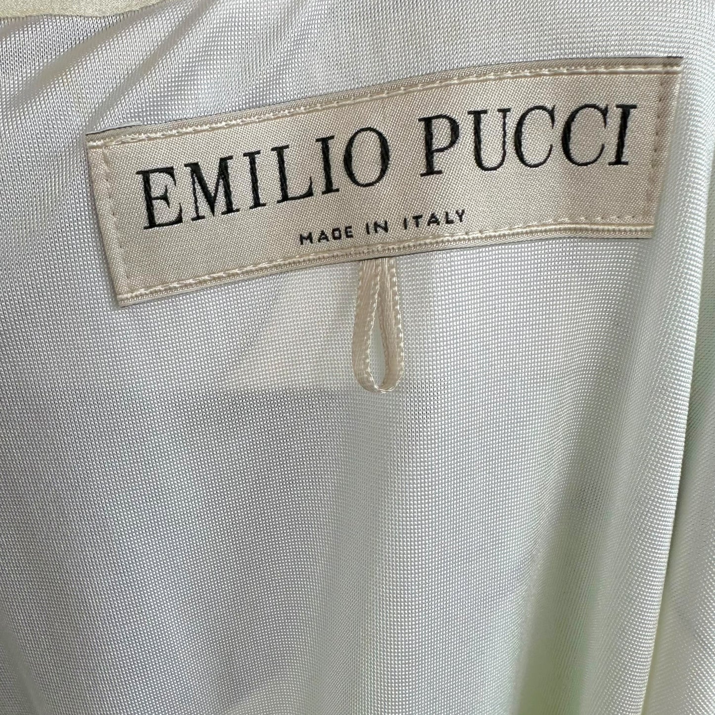Emilio Pucci Mini Dress Blue Green Printed Sleeveless