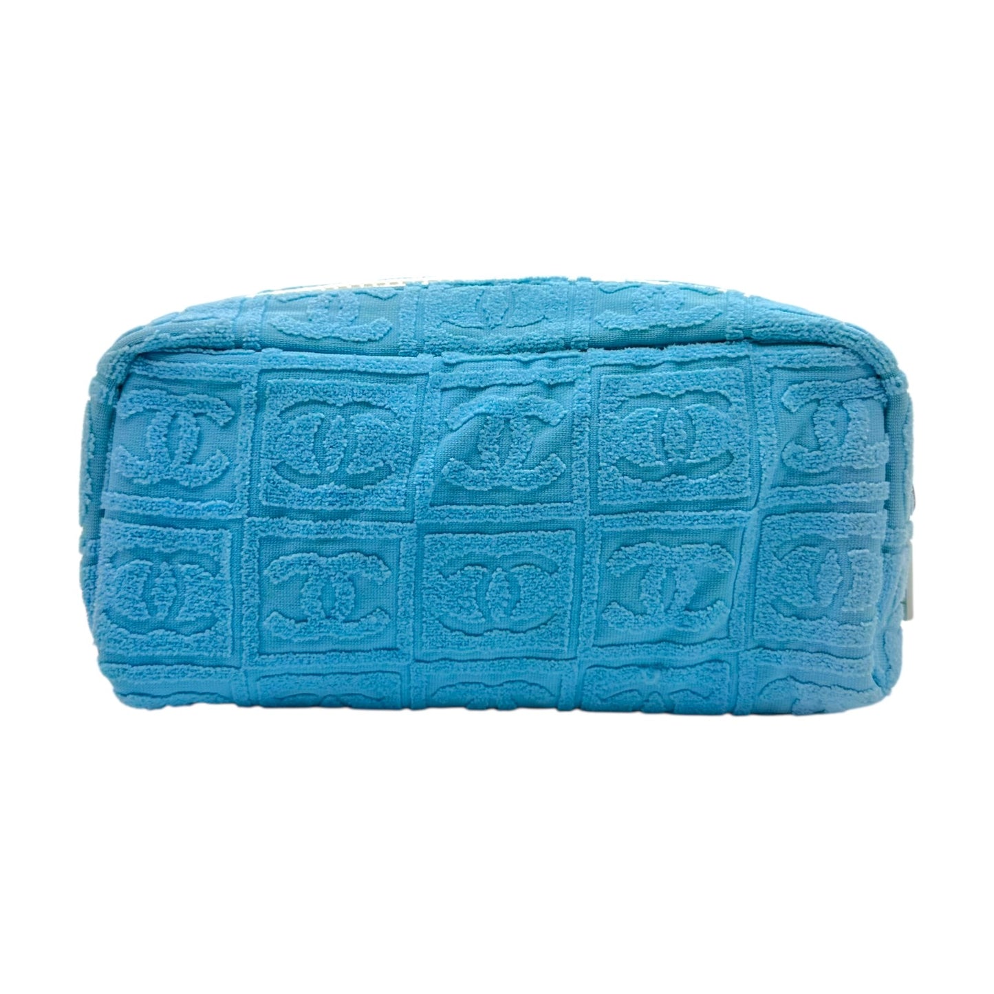Chanel Sport Turquoise Terry Monogram Cosmetic Bag