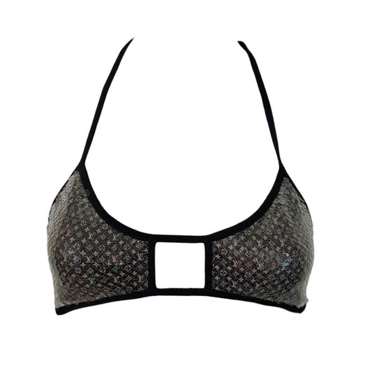 Louis Vuitton Clear Sequin Monogram Bikini Top - Outfit Repeater