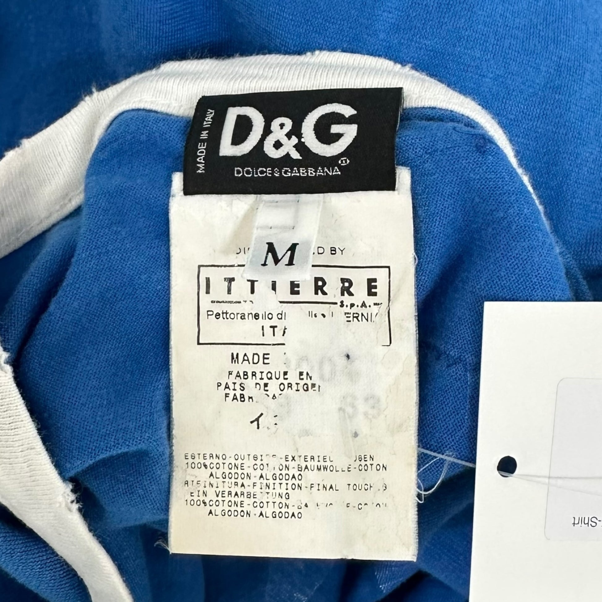 D&G Dolce & Gabbana Blue Stallion X-Press Graphic T-Shirt - Outfit Repeater