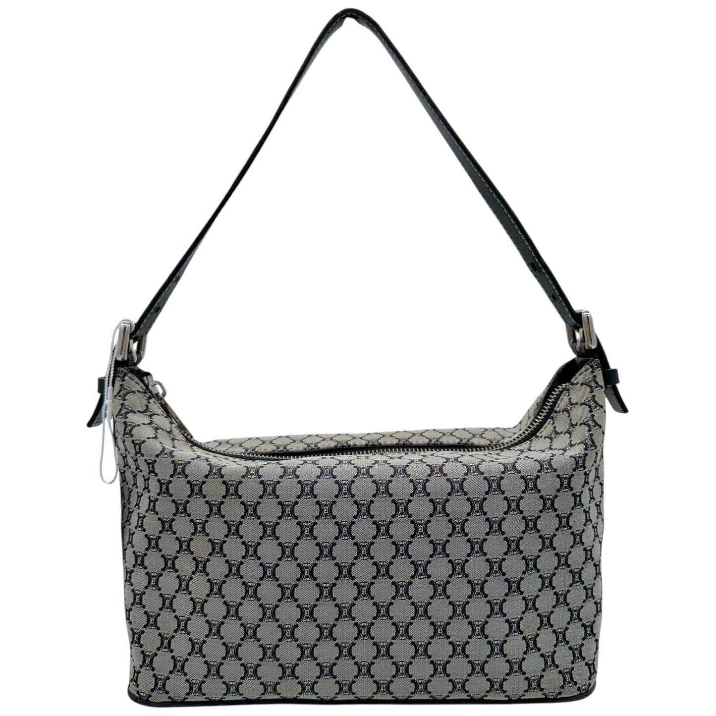 Celine Navy Triomphe Monogram Mini Shoulder Bag - Outfit Repeater